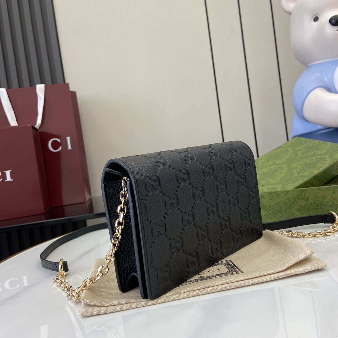 Gucci GG Emblem Super Mini Shoulder Bag - DopestKickz