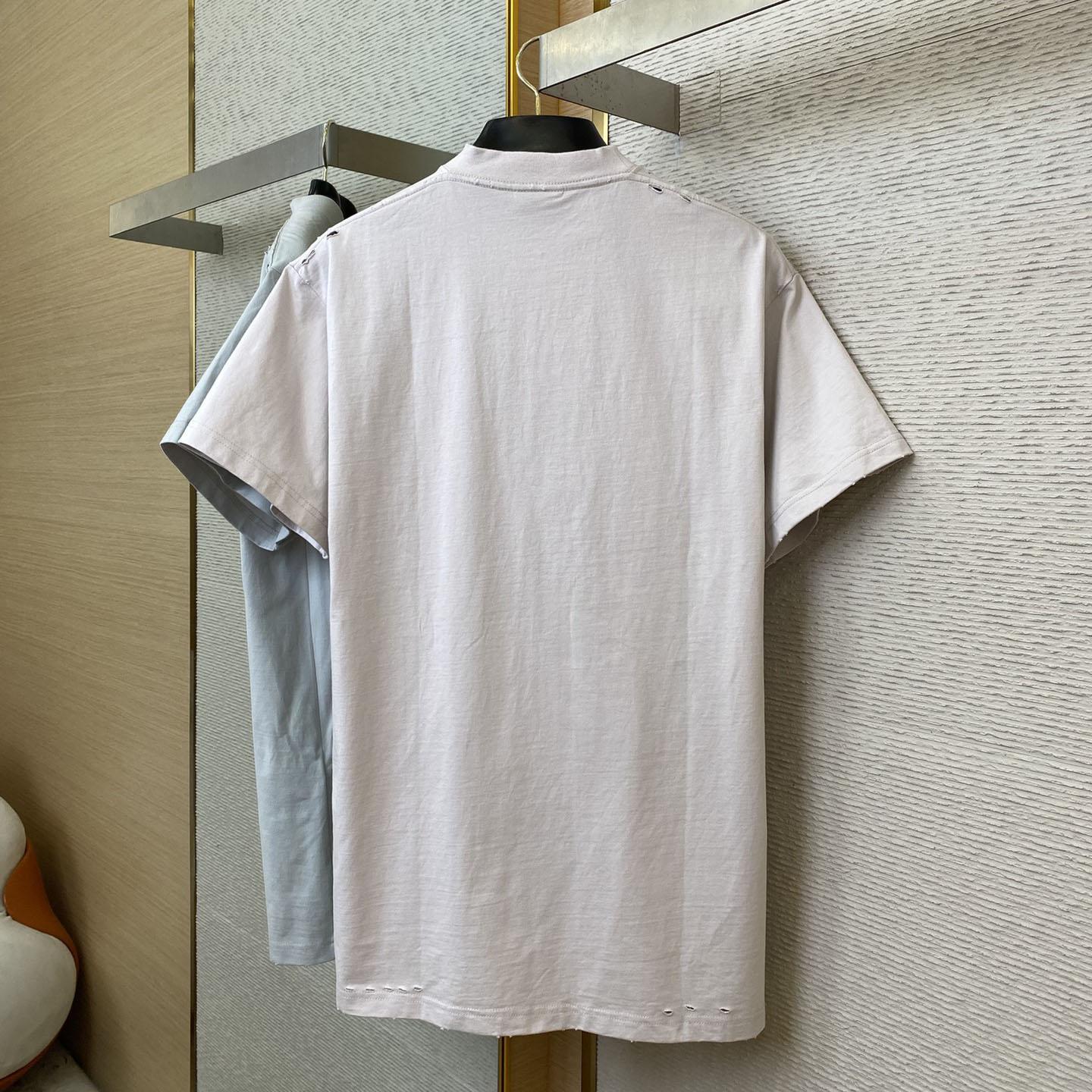 Balenciaga 3B Liquefied T-Shirt Oversized in Dirty White - DopestKickz