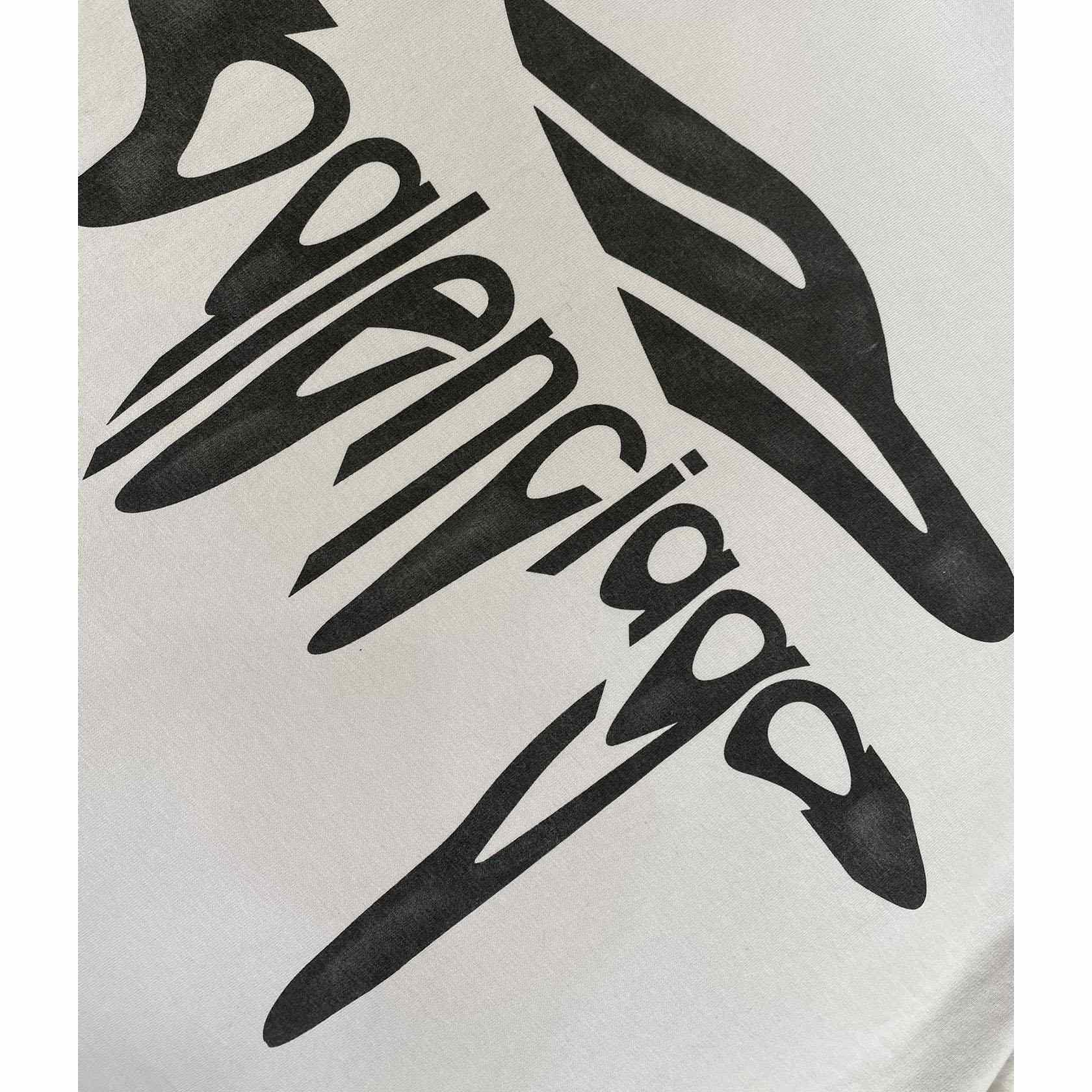 Balenciaga 3B Liquefied T-Shirt Oversized in Dirty White - DopestKickz