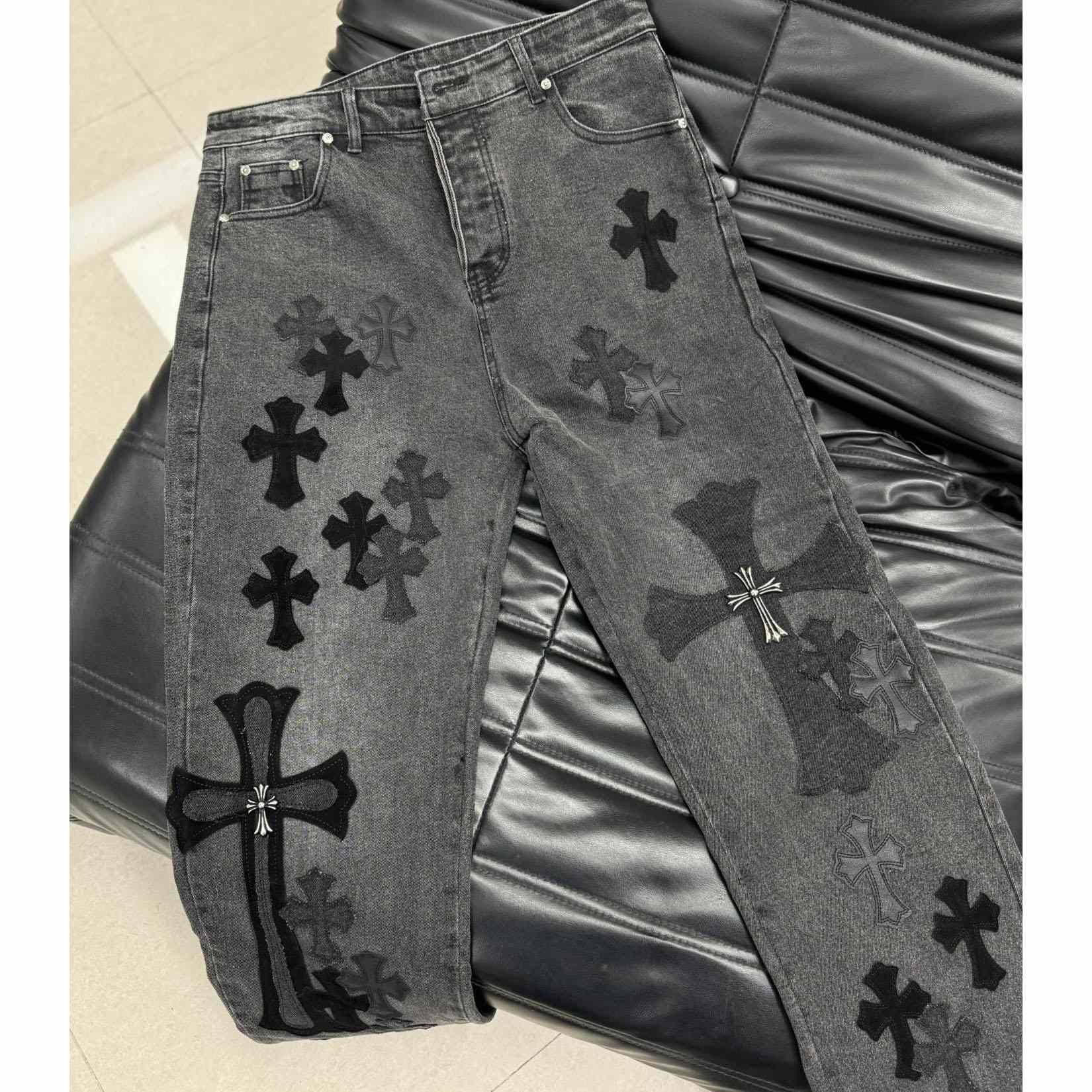 Chrome Heart X SexRecords Jeans - DopestKickz