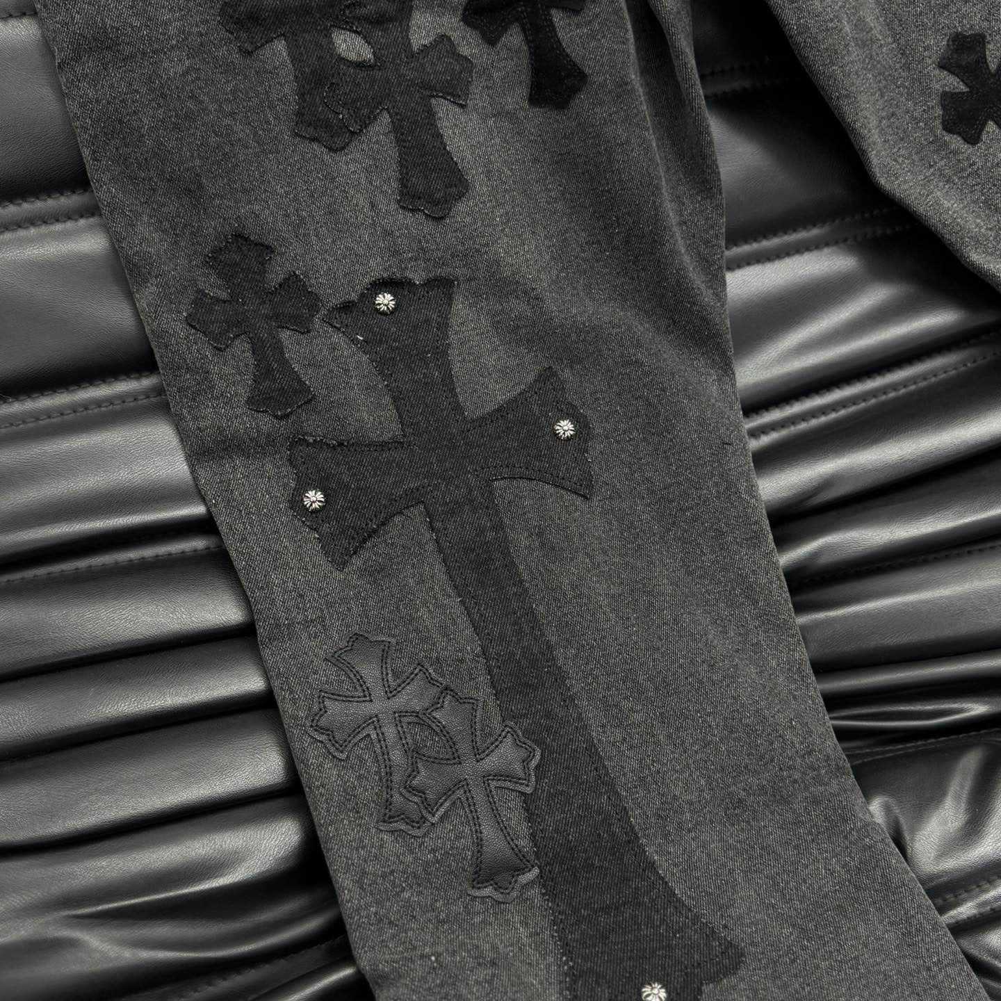 Chrome Heart X SexRecords Jeans - DopestKickz
