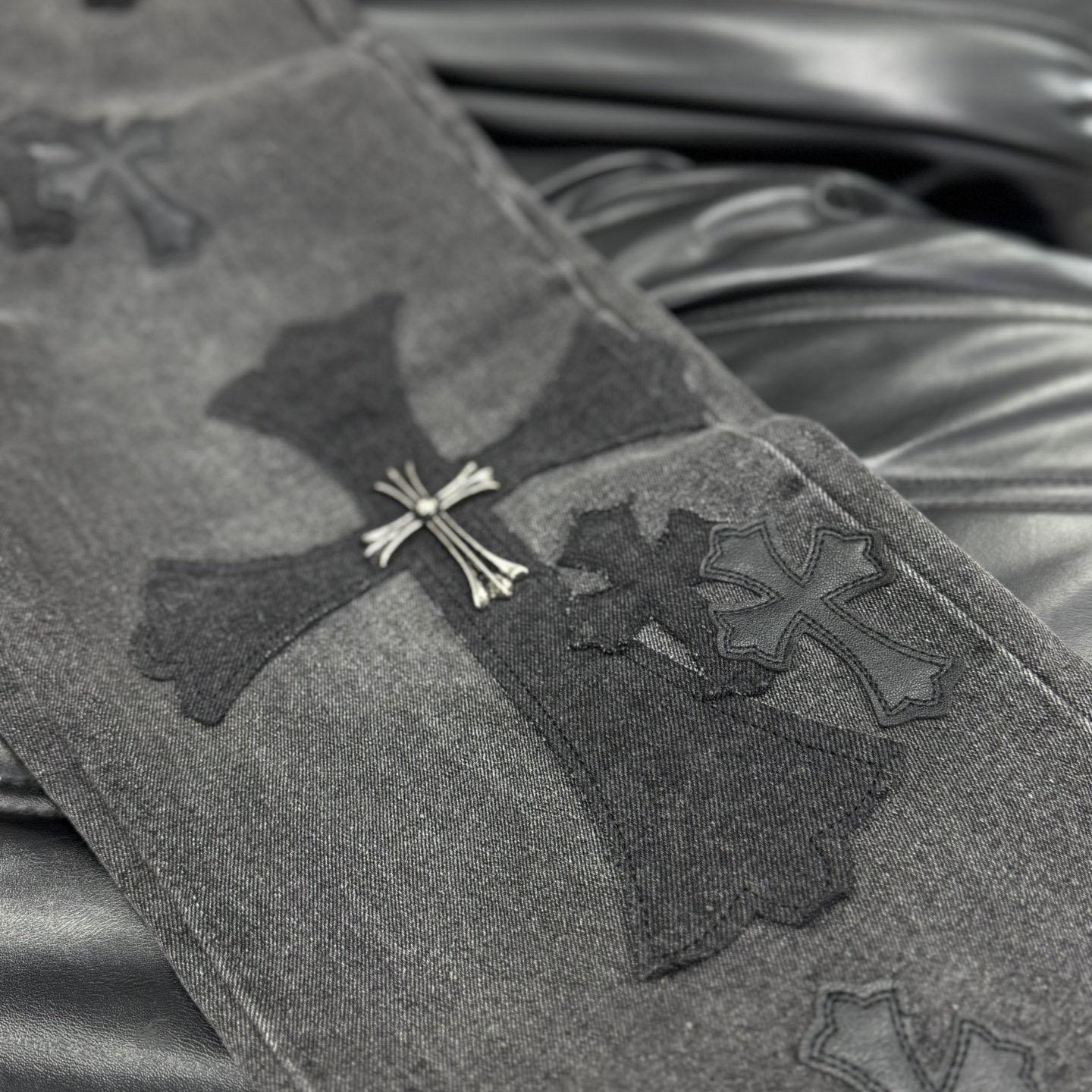 Chrome Heart X SexRecords Jeans - DopestKickz