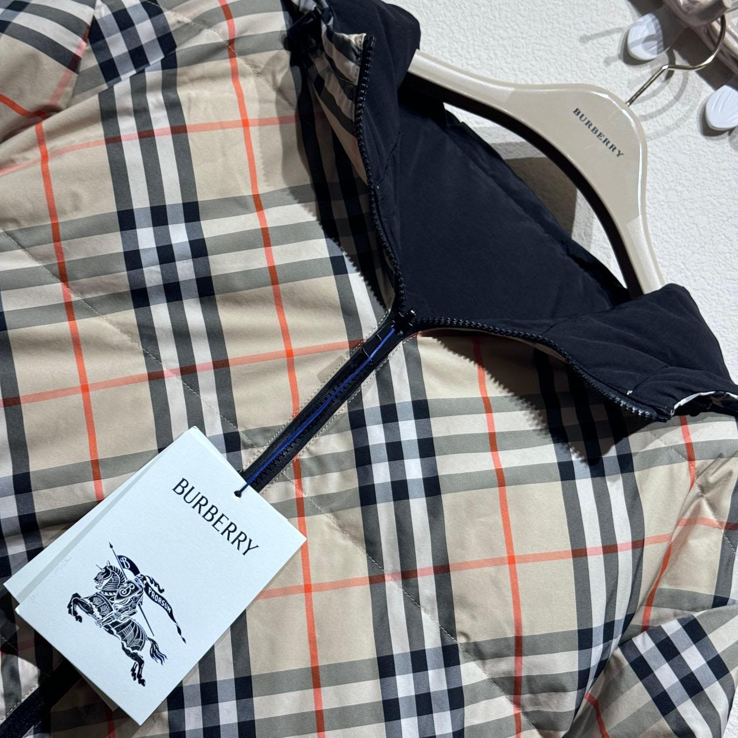 Burberry Reversible Check Puffer Jacket - DopestKickz