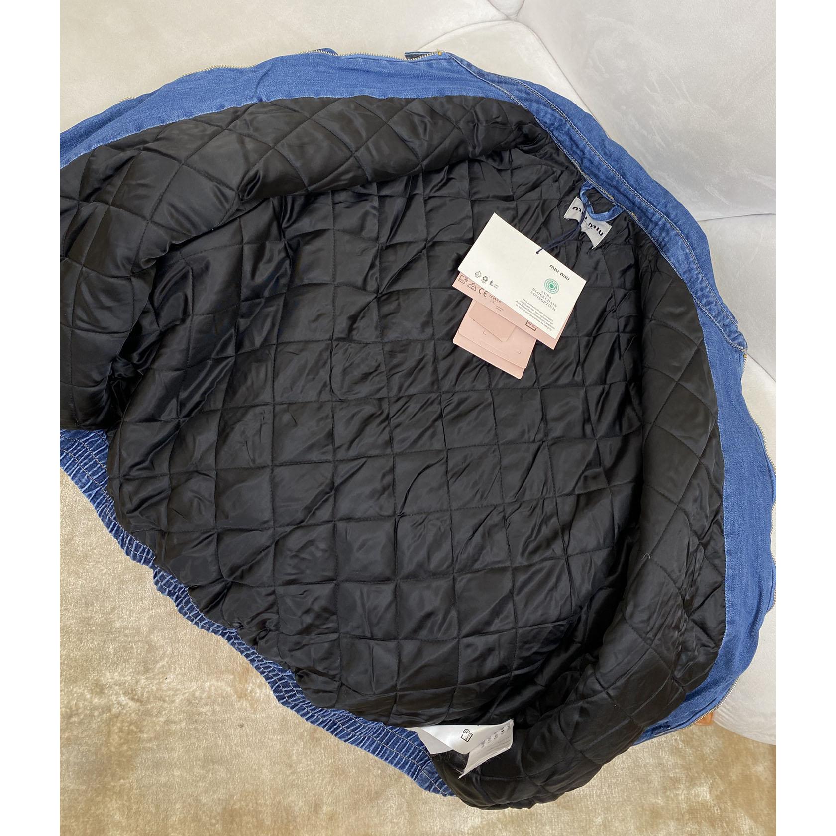 Miu Miu Denim Down Jacket - DopestKickz