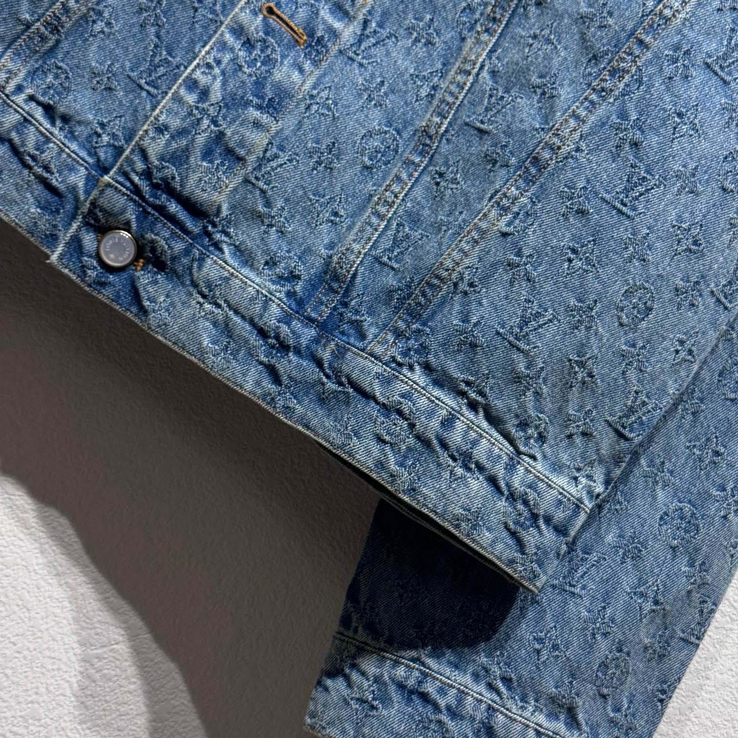 Louis Vuitton Monogram Jacquard Denim Jacket  1AGHUL - DopestKickz