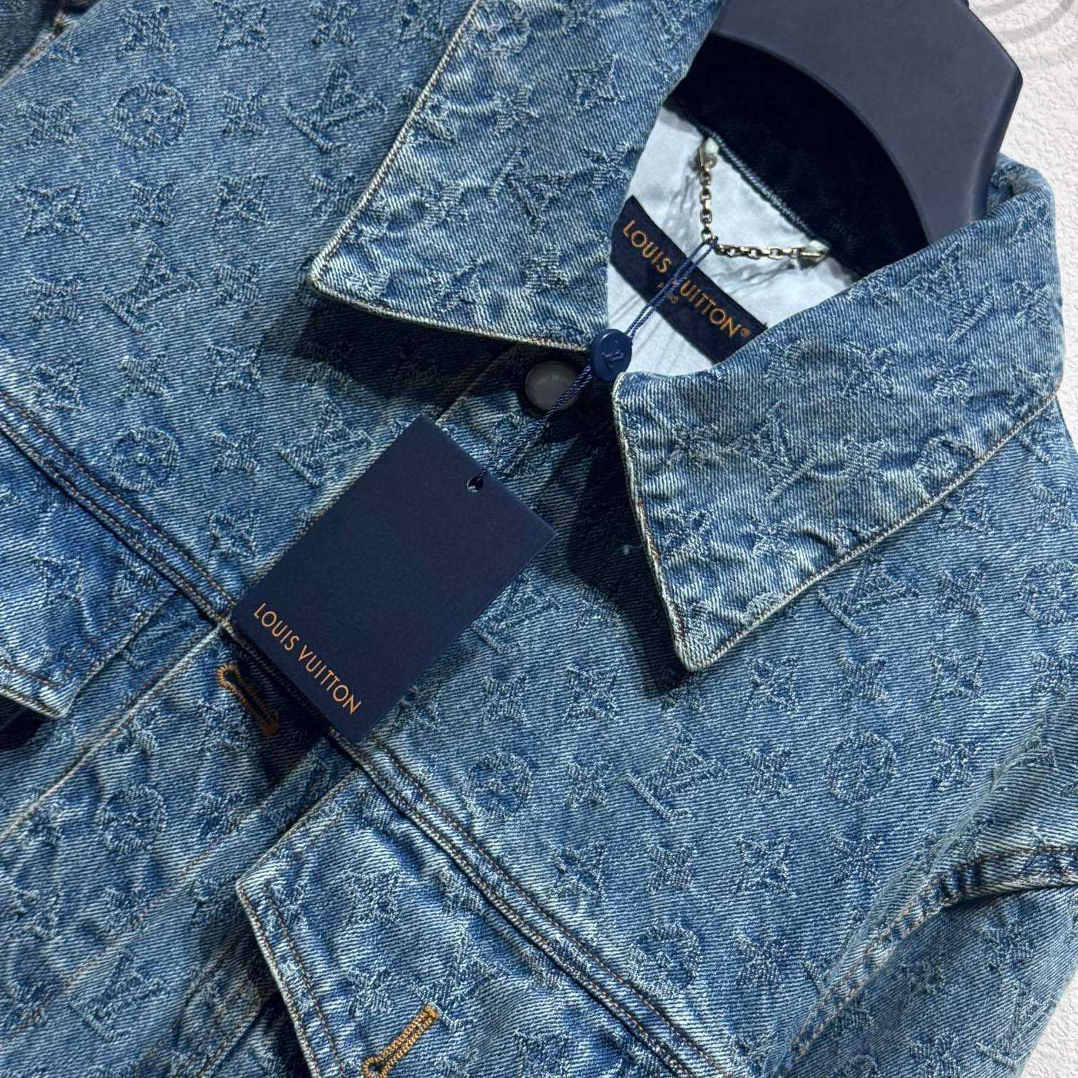 Louis Vuitton Monogram Jacquard Denim Jacket  1AGHUL - DopestKickz