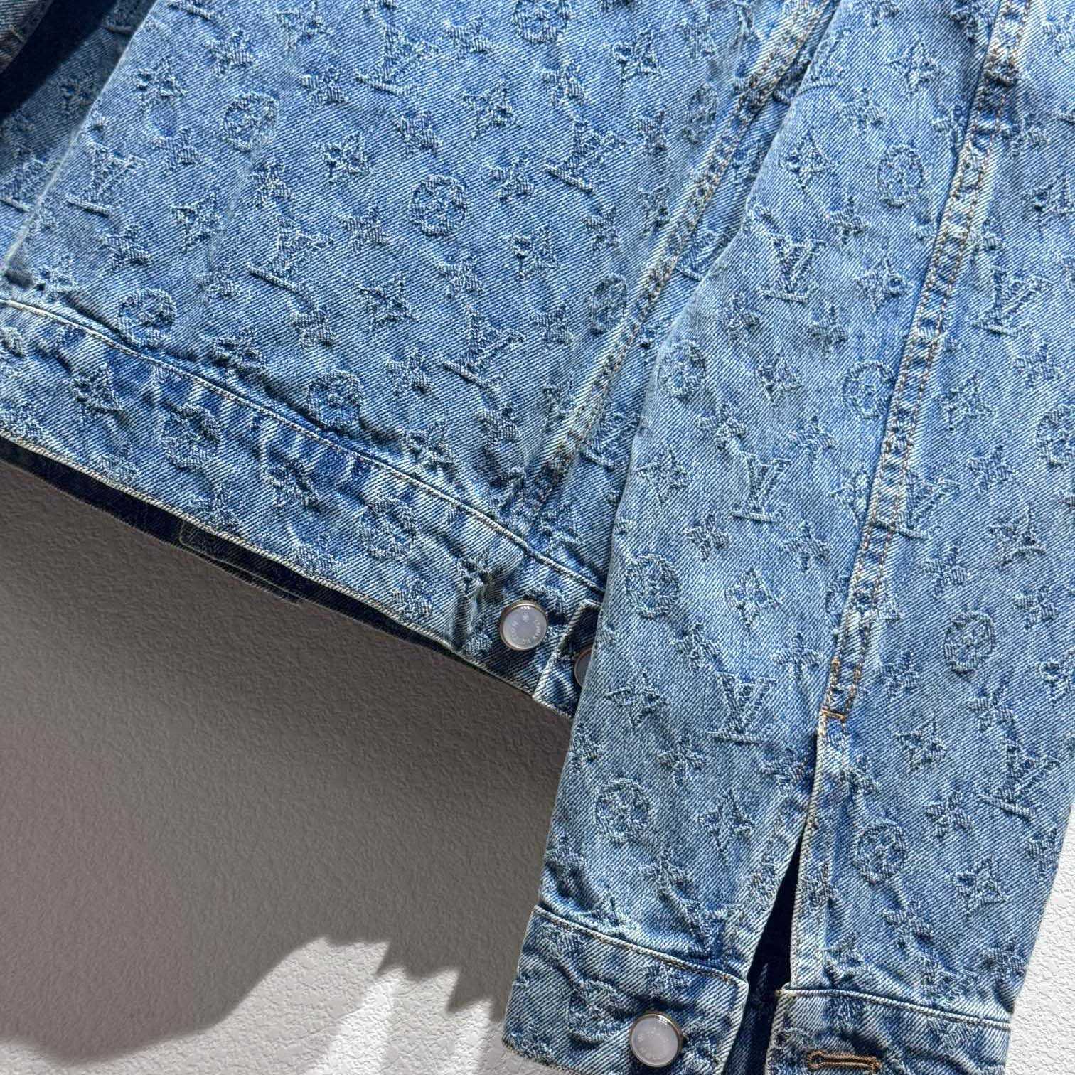 Louis Vuitton Monogram Jacquard Denim Jacket  1AGHUL - DopestKickz