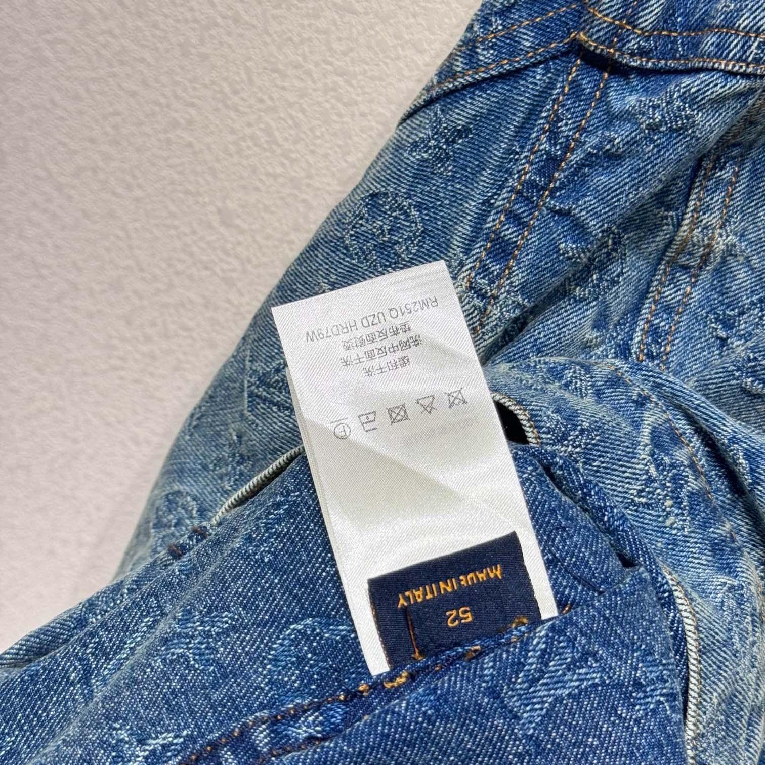 Louis Vuitton Monogram Jacquard Denim Jacket  1AGHUL - DopestKickz