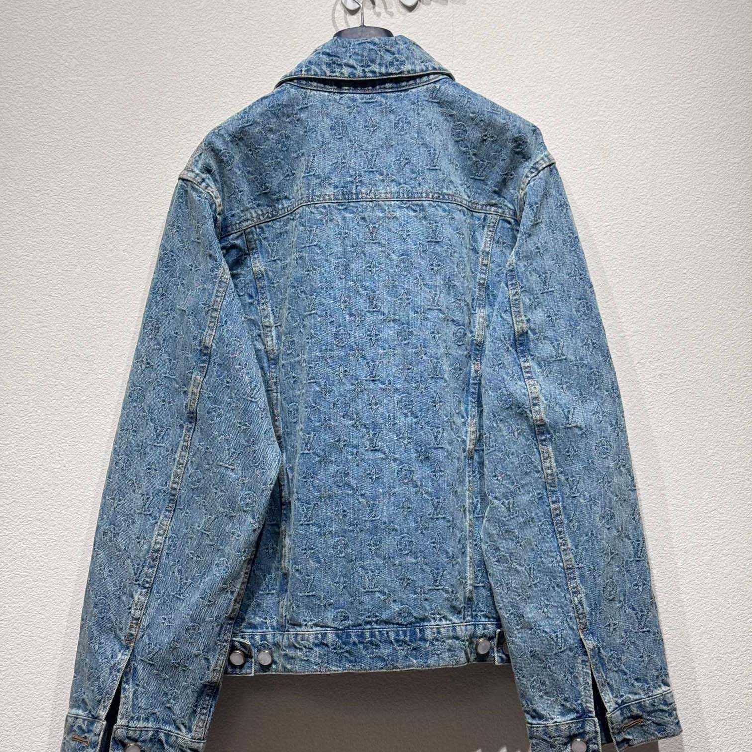 Louis Vuitton Monogram Jacquard Denim Jacket  1AGHUL - DopestKickz