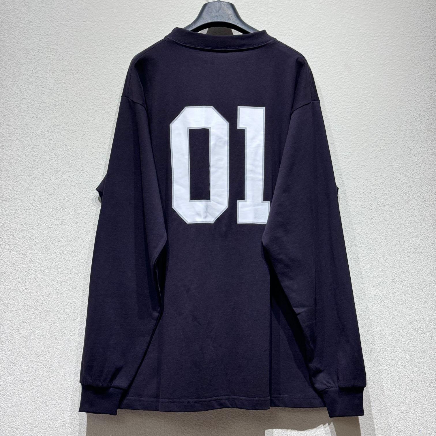 Balenciaga Basketball Series - Long Sleeve T-Shirt Large Fit In Washed Black - DopestKickz