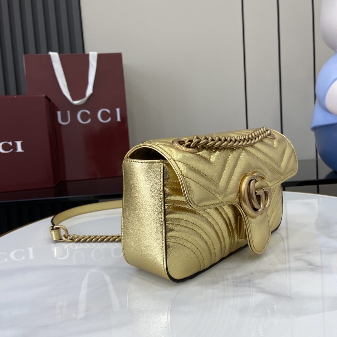 Gucci GG Marmont Mini Shoulder Bag - DopestKickz