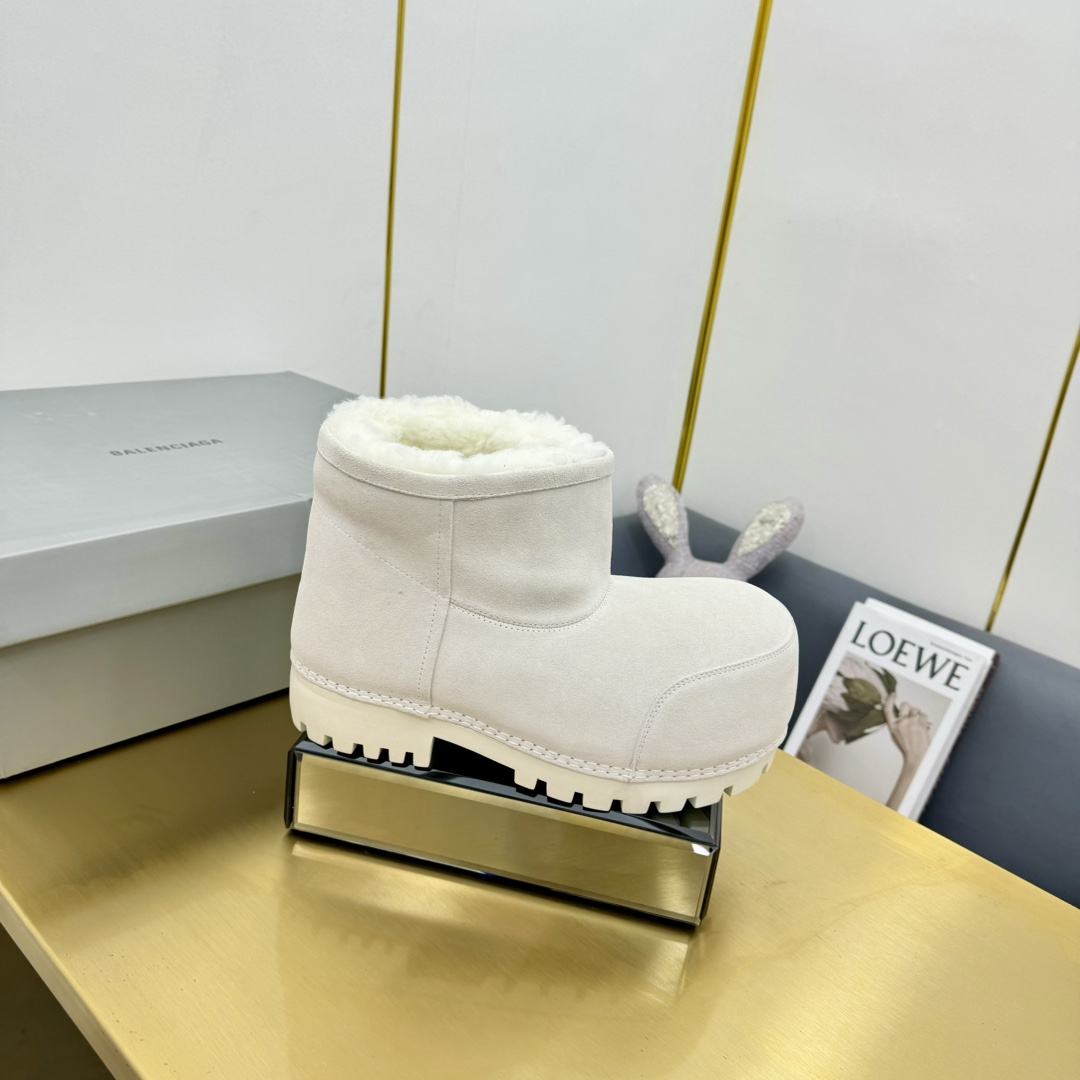 Balenciaga Alaska Fur Bootie  - DopestKickz