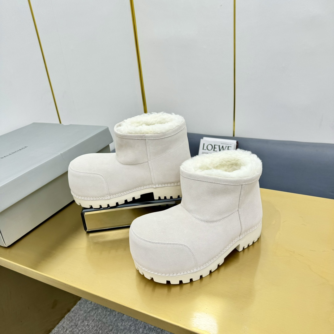 Balenciaga Alaska Fur Bootie  - DopestKickz