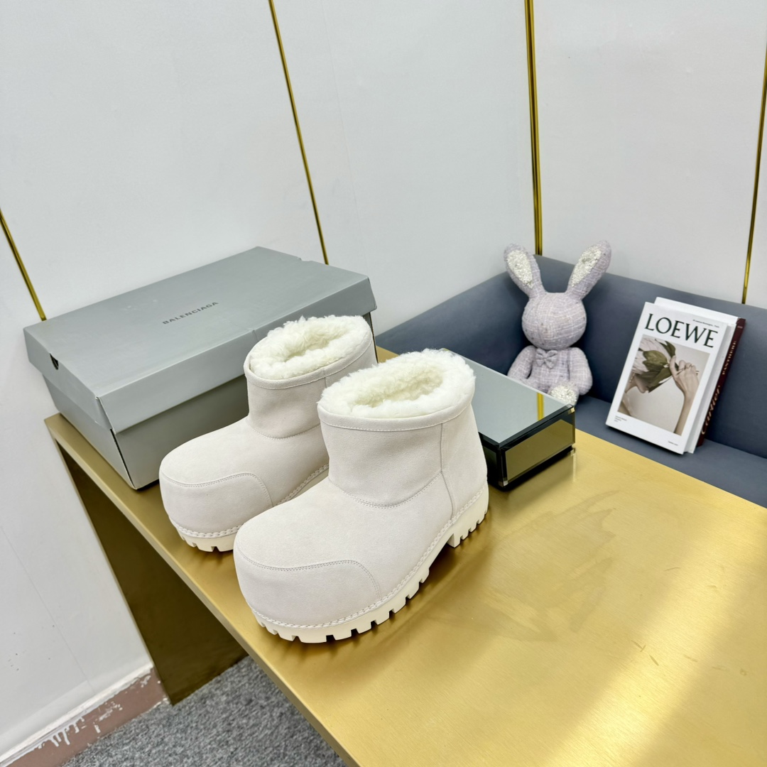 Balenciaga Alaska Fur Bootie  - DopestKickz