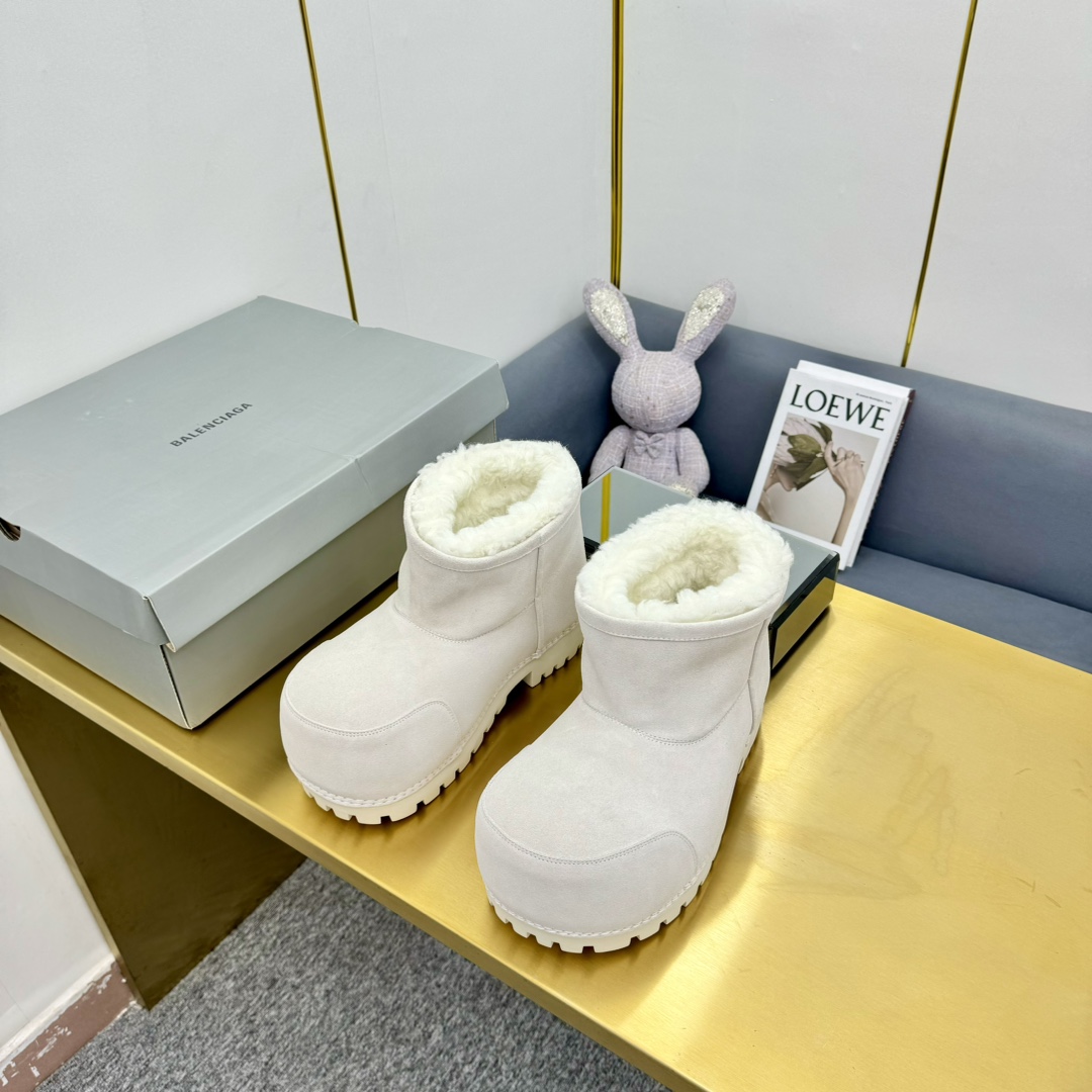 Balenciaga Alaska Fur Bootie  - DopestKickz