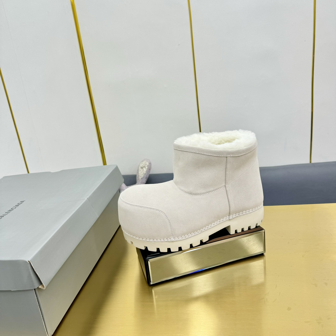Balenciaga Alaska Fur Bootie  - DopestKickz