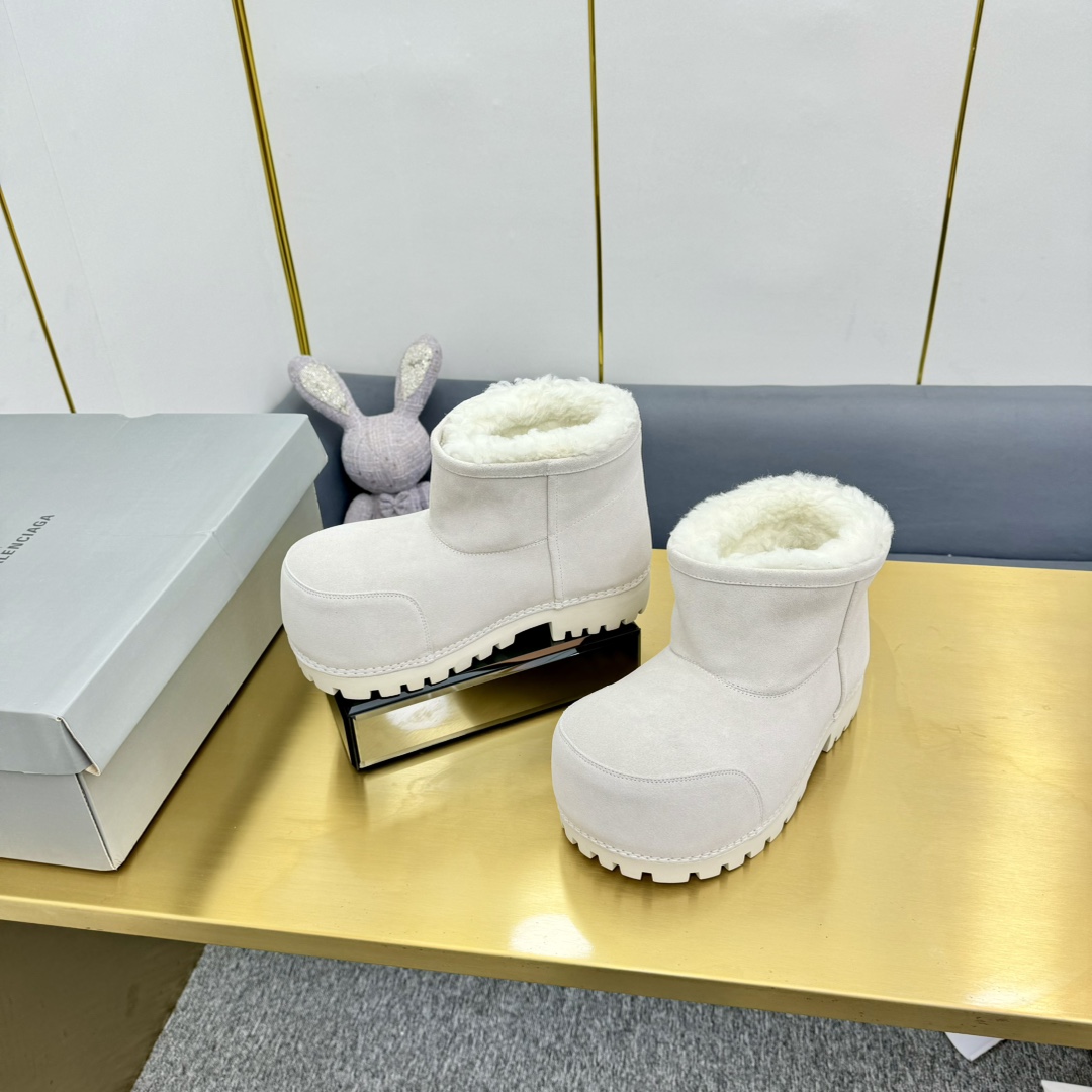 Balenciaga Alaska Fur Bootie  - DopestKickz