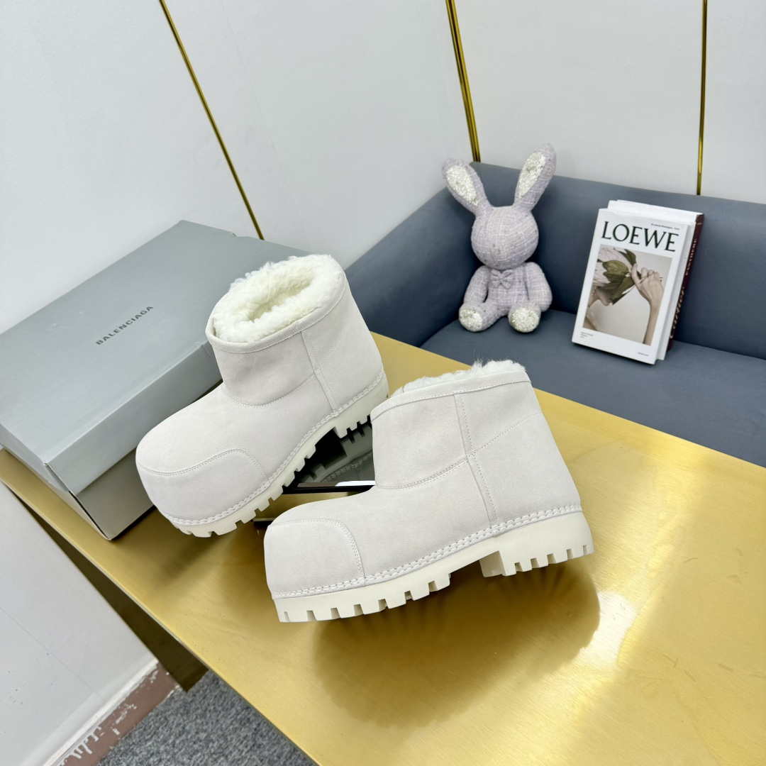 Balenciaga Alaska Fur Bootie  - DopestKickz
