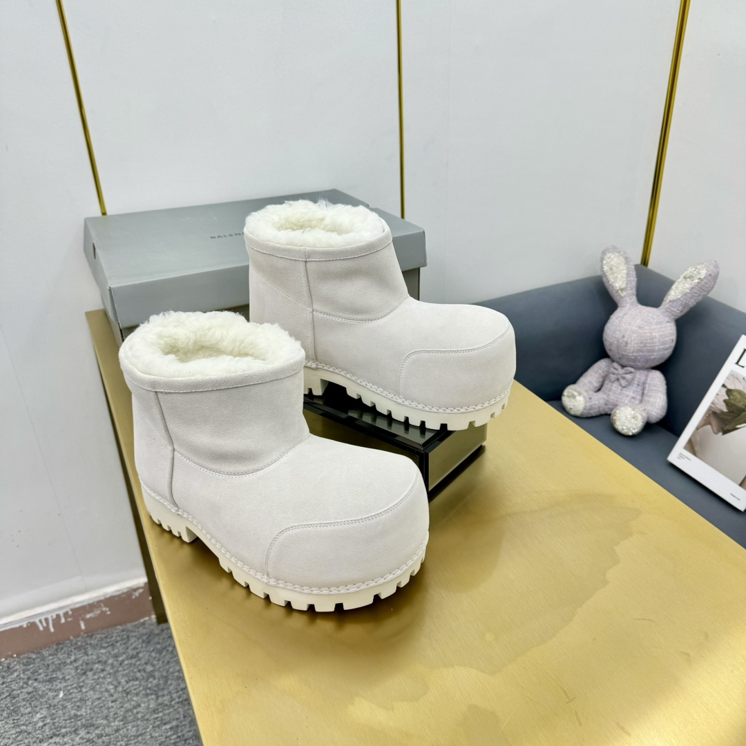 Balenciaga Alaska Fur Bootie  - DopestKickz
