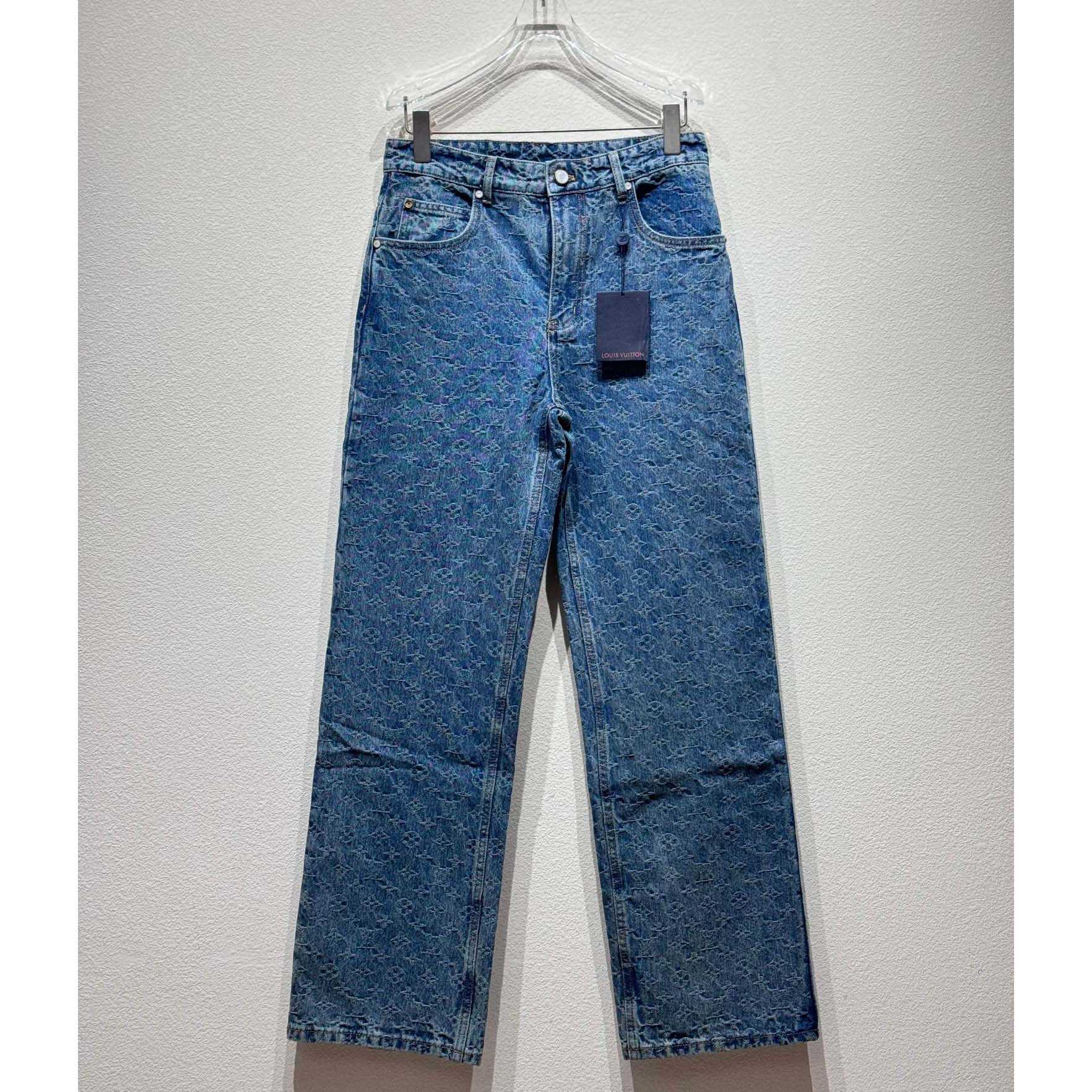 Louis Vuitton Monogram Jacquard Skate Denim Pants  1AGHVA - DopestKickz