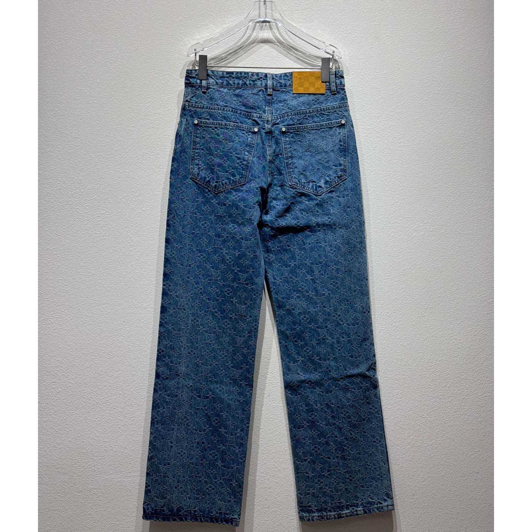 Louis Vuitton Monogram Jacquard Skate Denim Pants  1AGHVA - DopestKickz