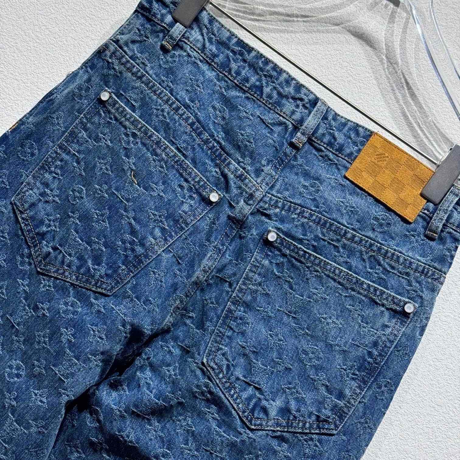 Louis Vuitton Monogram Jacquard Skate Denim Pants  1AGHVA - DopestKickz