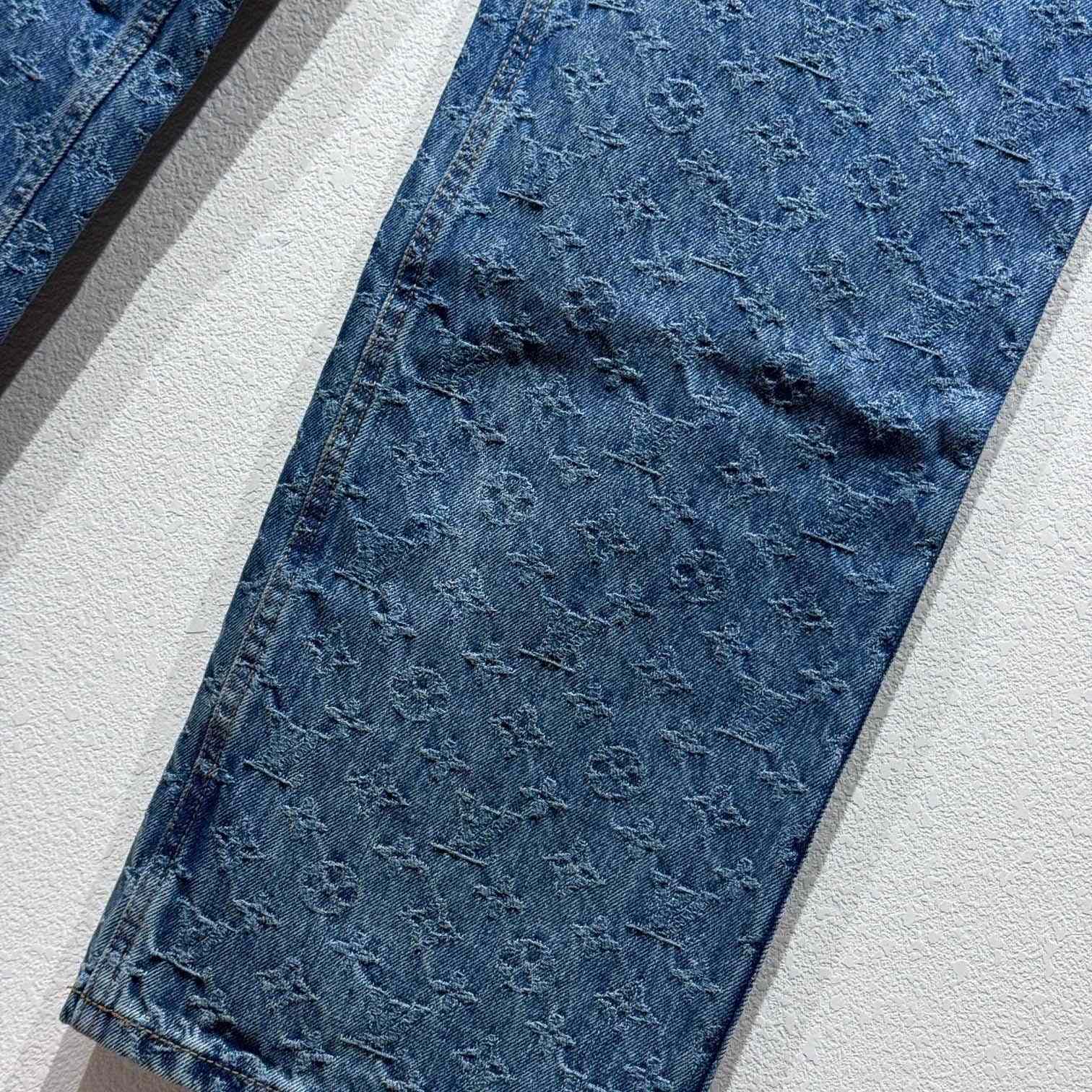 Louis Vuitton Monogram Jacquard Skate Denim Pants  1AGHVA - DopestKickz