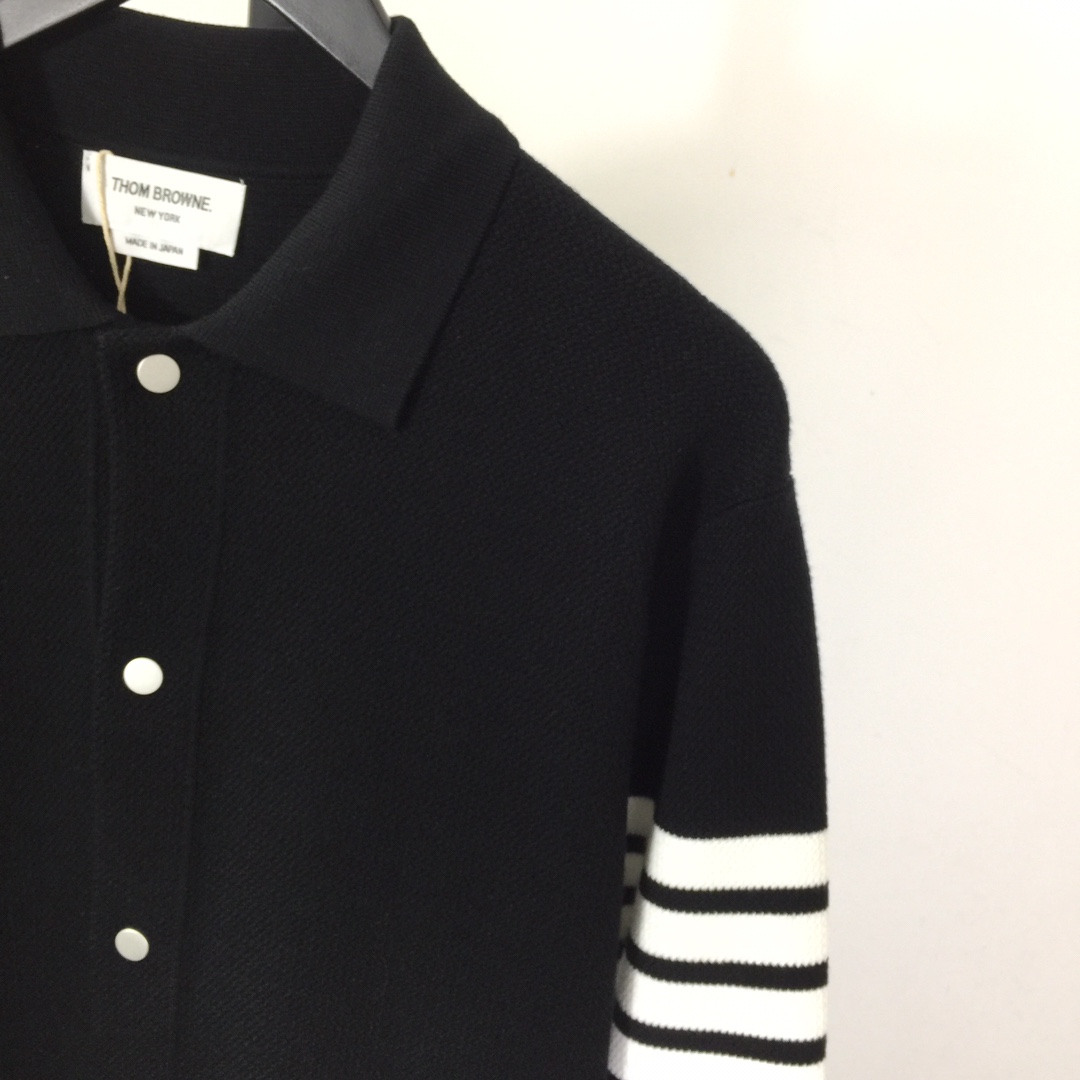 Thom Browne 4-Bar Knit Cardigan - DopestKickz