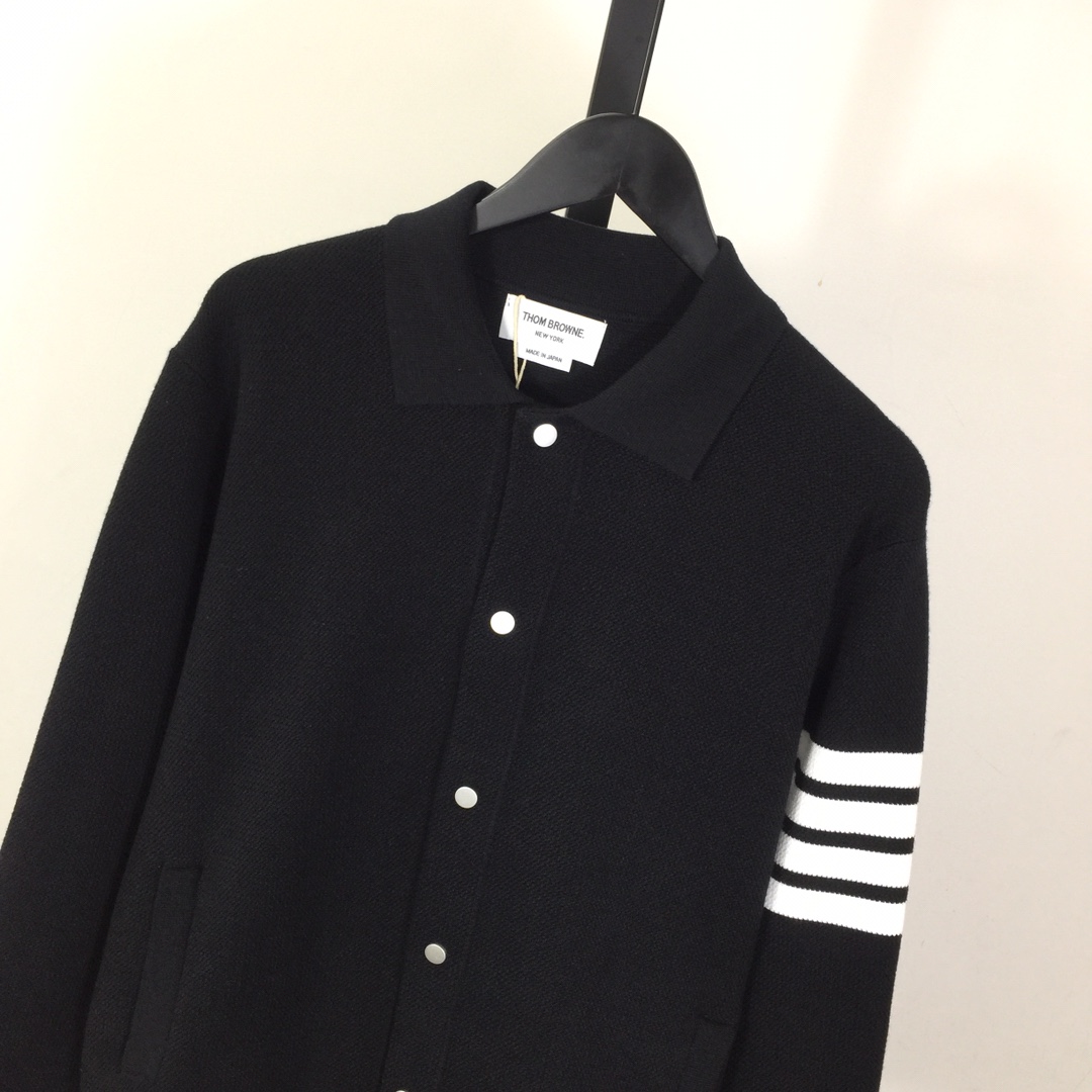 Thom Browne 4-Bar Knit Cardigan - DopestKickz
