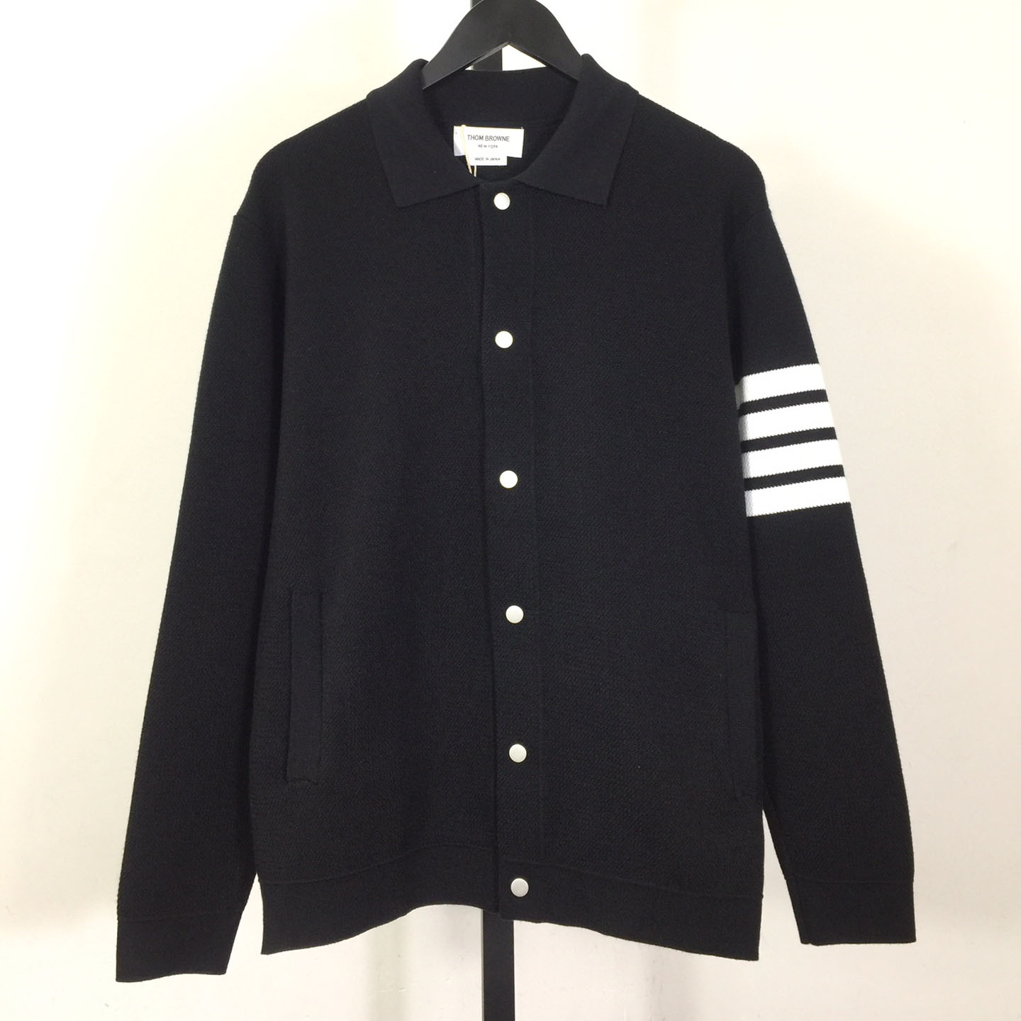 Thom Browne 4-Bar Knit Cardigan - DopestKickz