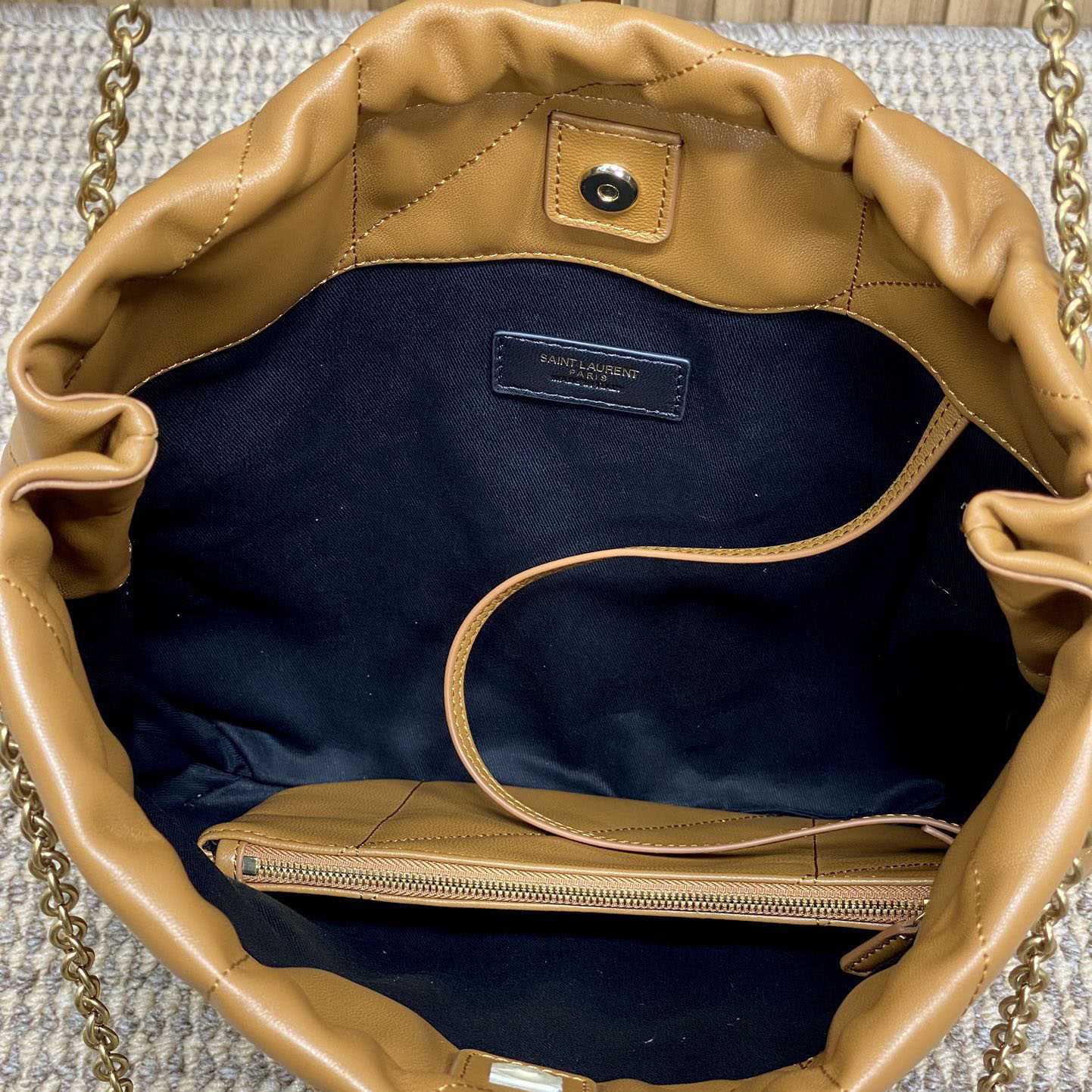 Saint Laurent Jamie Pochon In Lambskin - DopestKickz