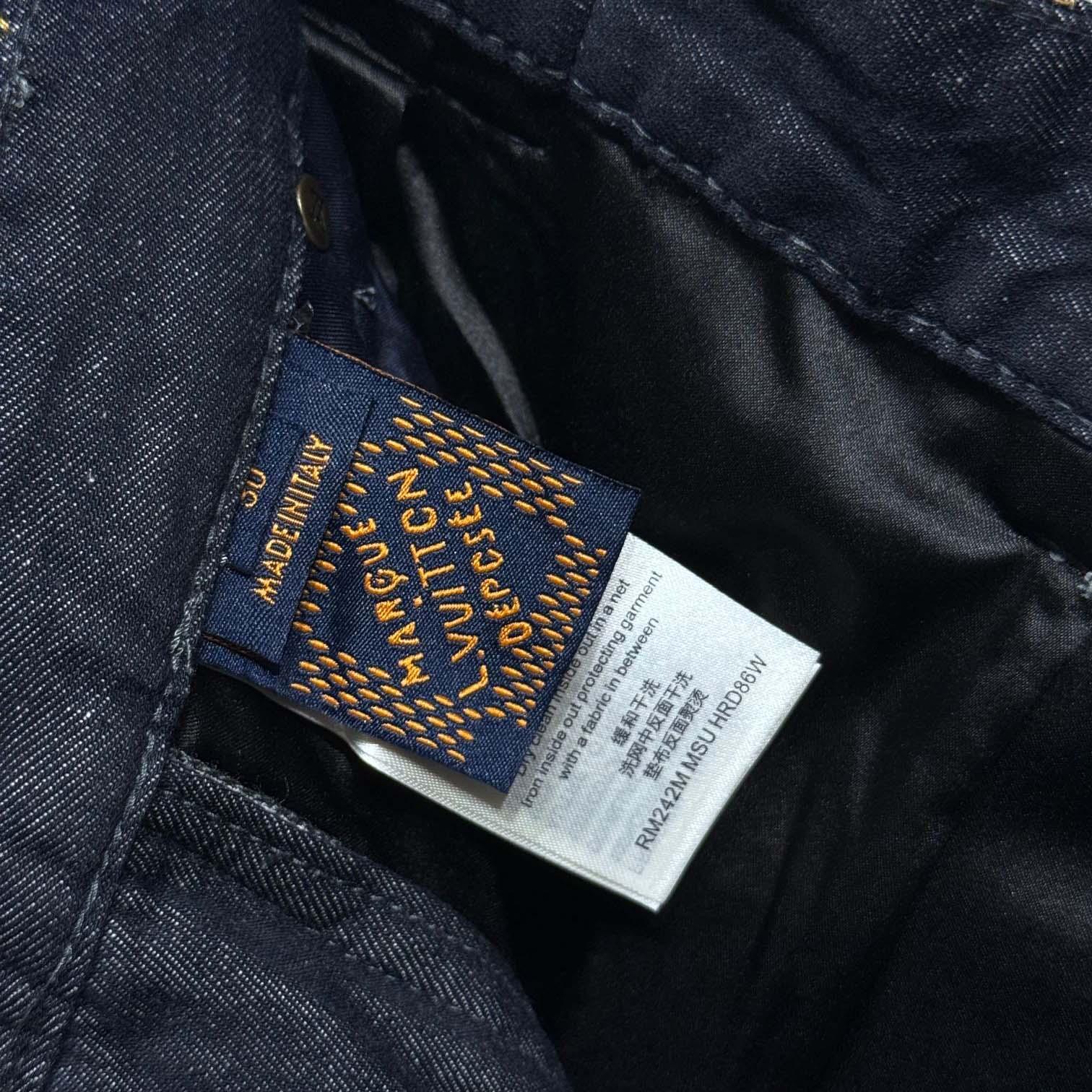 Louis Vuitton Embroidered Denim Pants    - DopestKickz