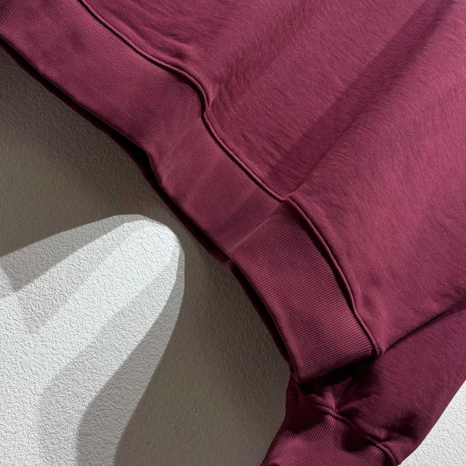 Miu Miu Burgundy Long Sleeve Polo With Logo In Red - DopestKickz