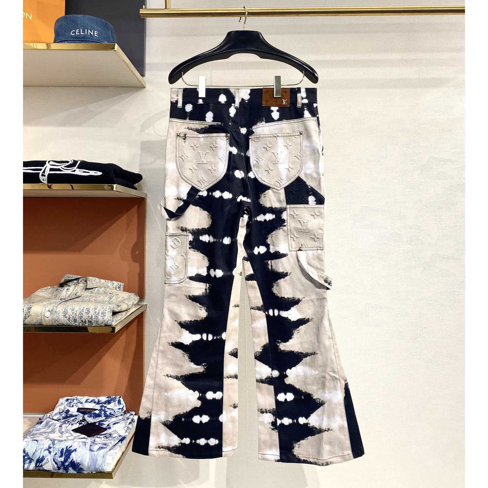 Louis Vuitton Tie-Dye Workwear Denim Jeans - DopestKickz