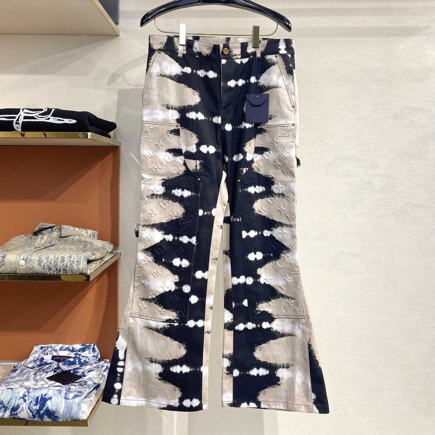 Louis Vuitton Tie-Dye Workwear Denim Jeans - DopestKickz