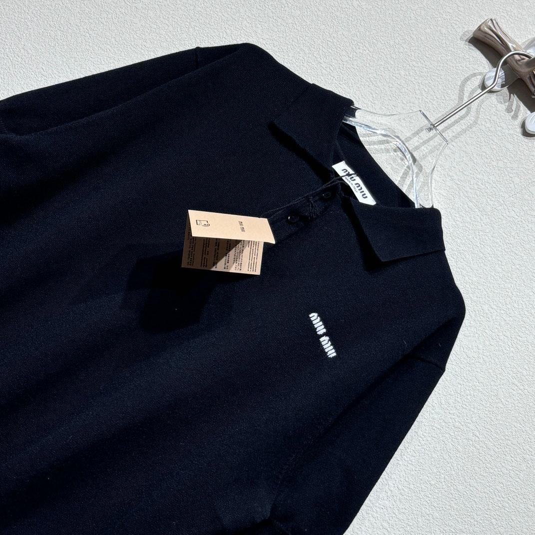 Miu Miu Cotton Piqué Polo Shirt - DopestKickz