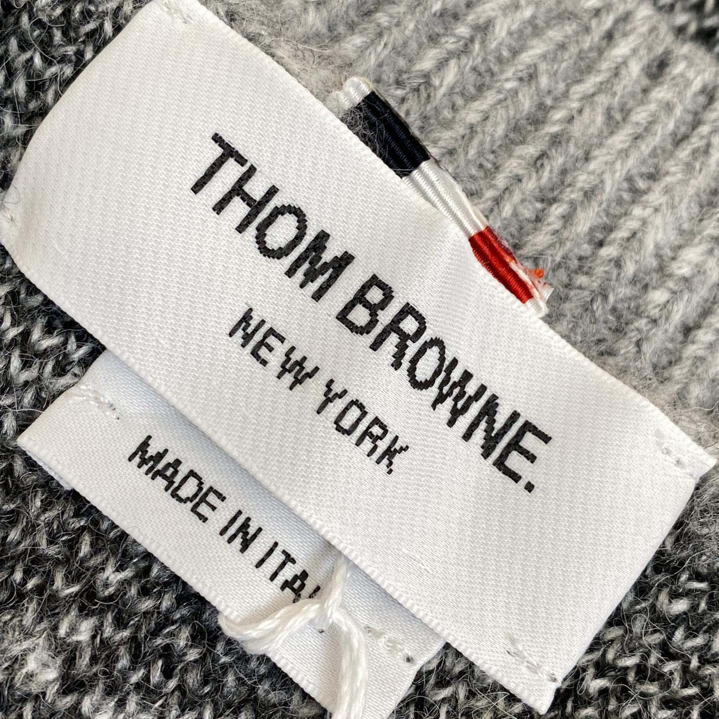 Thom Browne Mohair Check 4-Bar Crewneck - DopestKickz