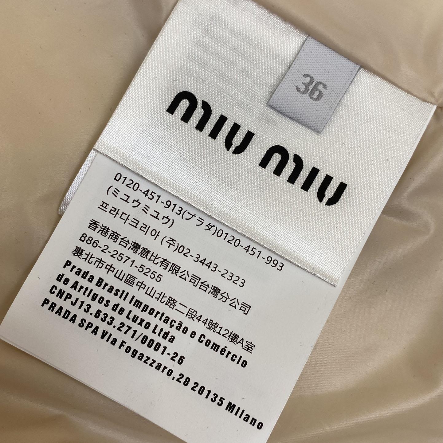 Miu Miu Cropped Down Jacket 'Black' - DopestKickz