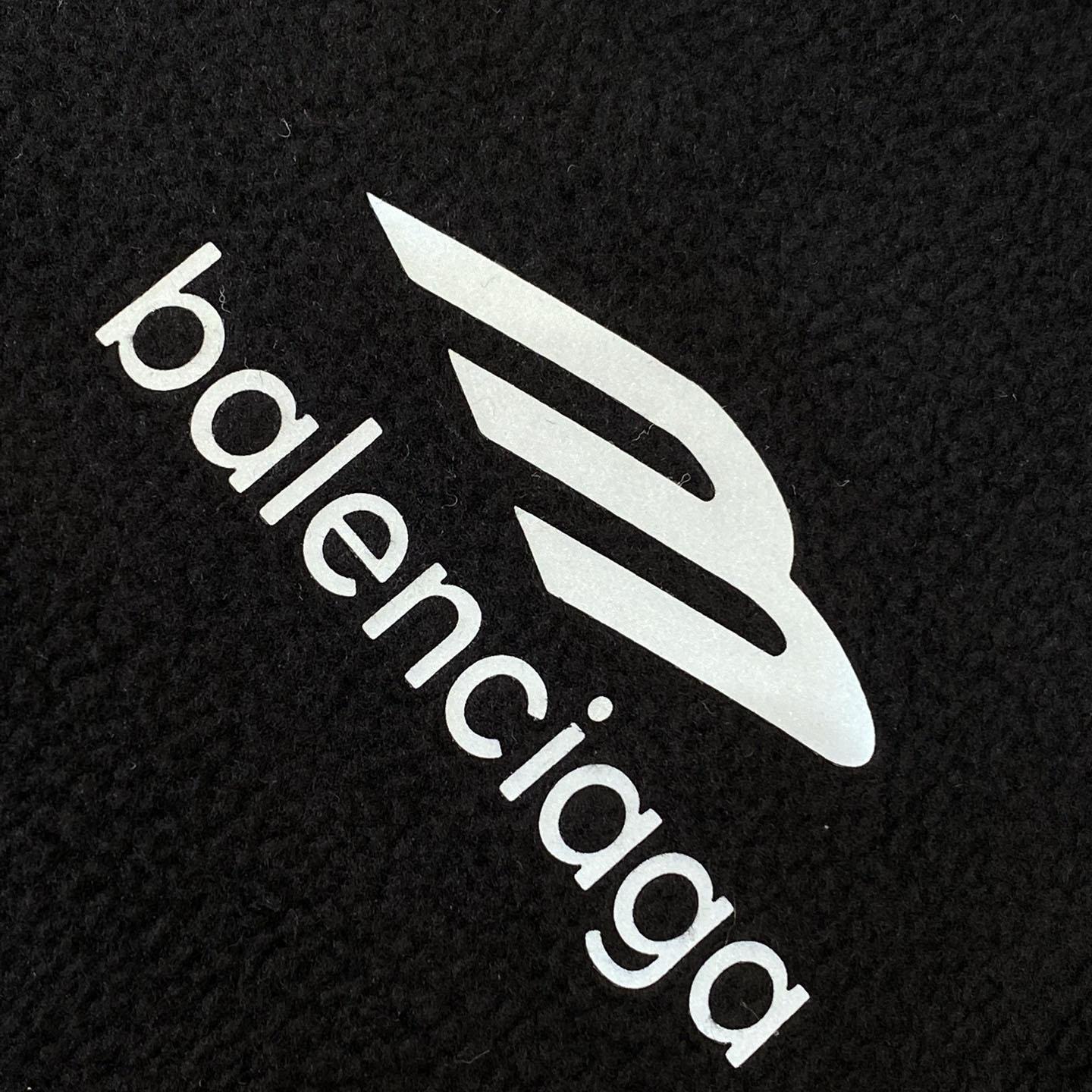 Balenciaga 3B Sports Icon Zip-Up Jacket In Black - DopestKickz