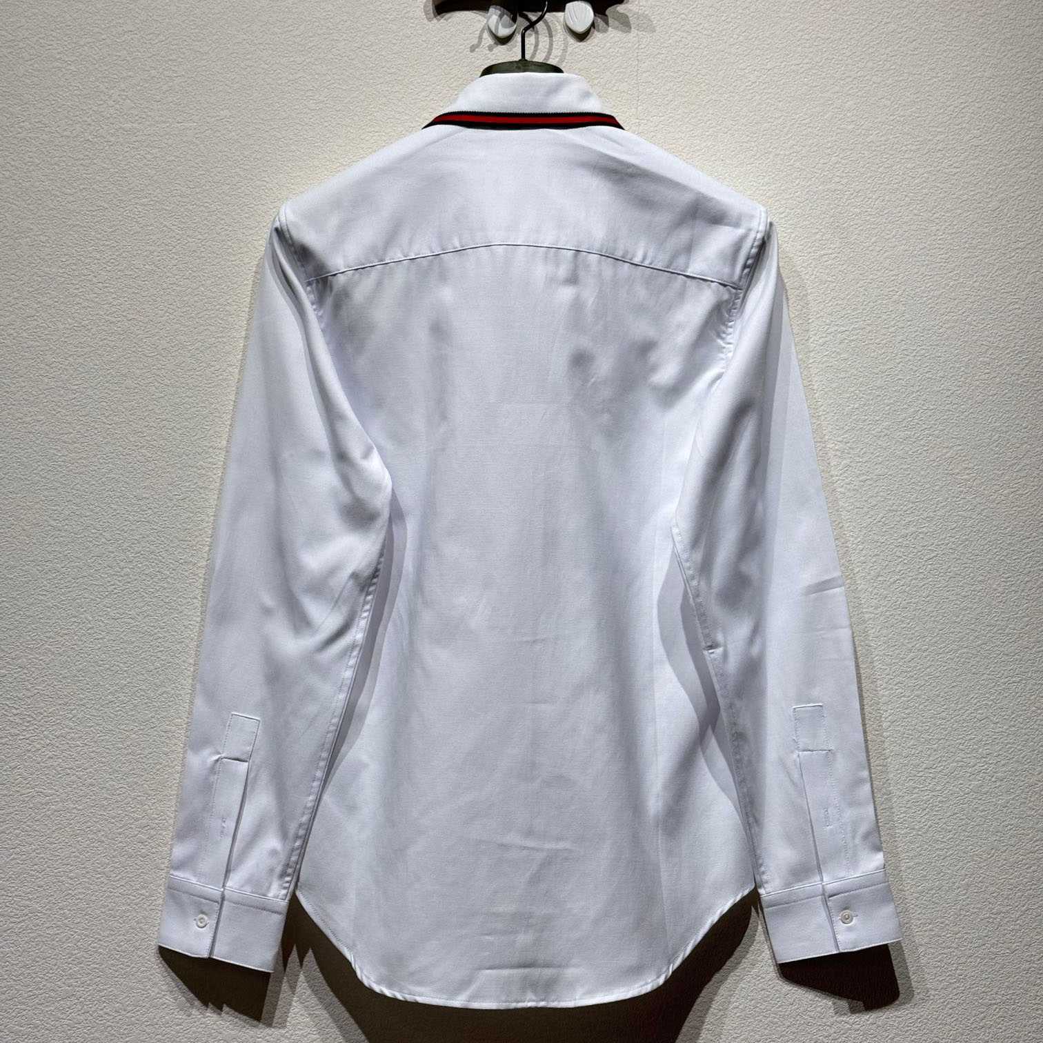Gucci Oxford Cotton Shirt With Web - DopestKickz