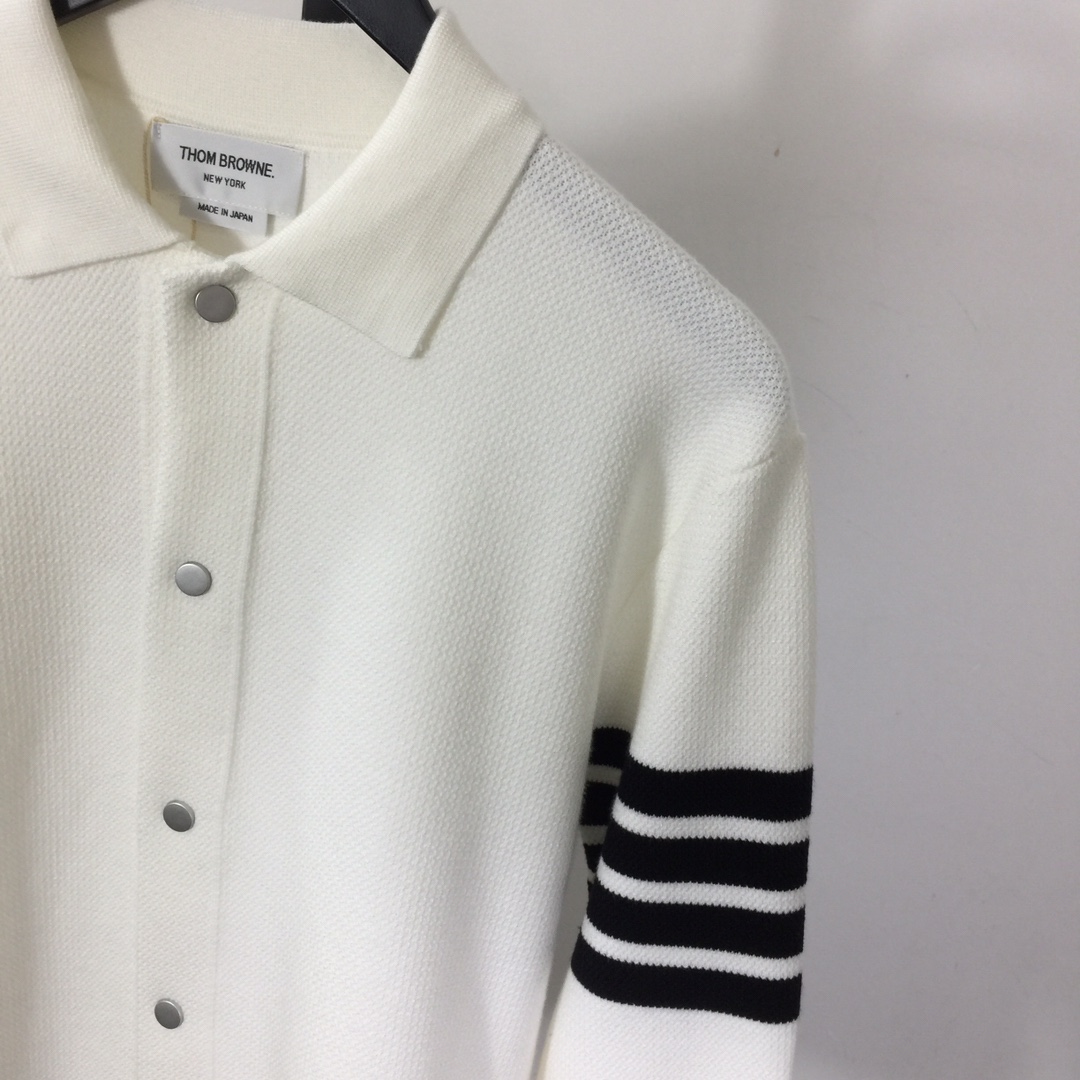 Thom Browne 4-Bar Knit Cardigan - DopestKickz
