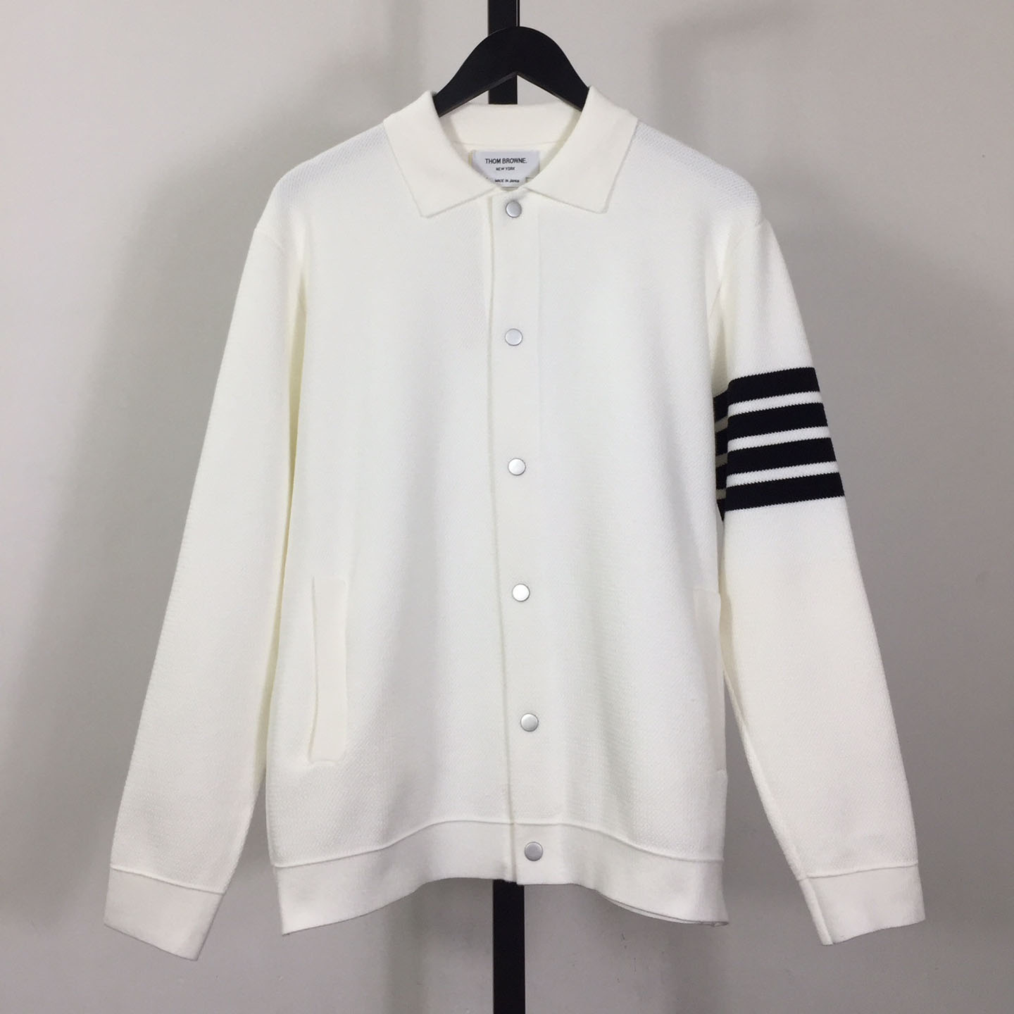 Thom Browne 4-Bar Knit Cardigan - DopestKickz