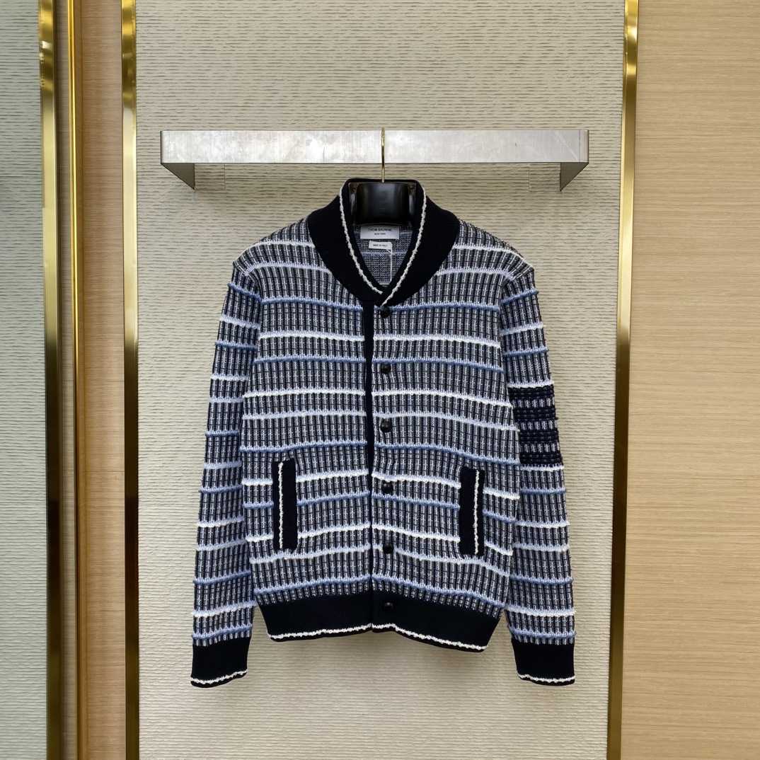 Thom Browne Crew-neck Tweed Bomber Jacket - DopestKickz
