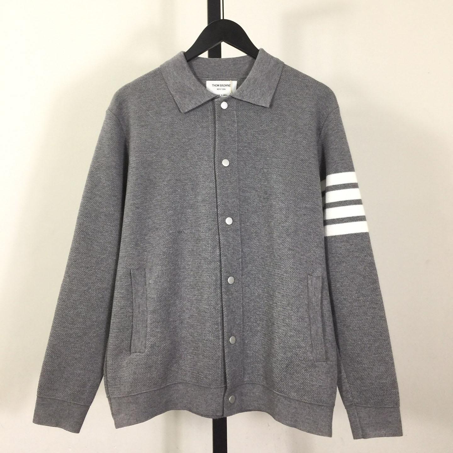 Thom Browne 4-Bar Knit Cardigan - DopestKickz
