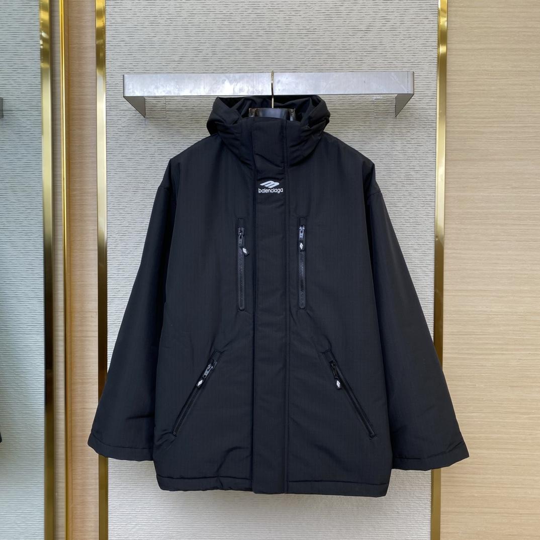 Balenciaga 3B Sports Icon Hooded Ski Parka - DopestKickz