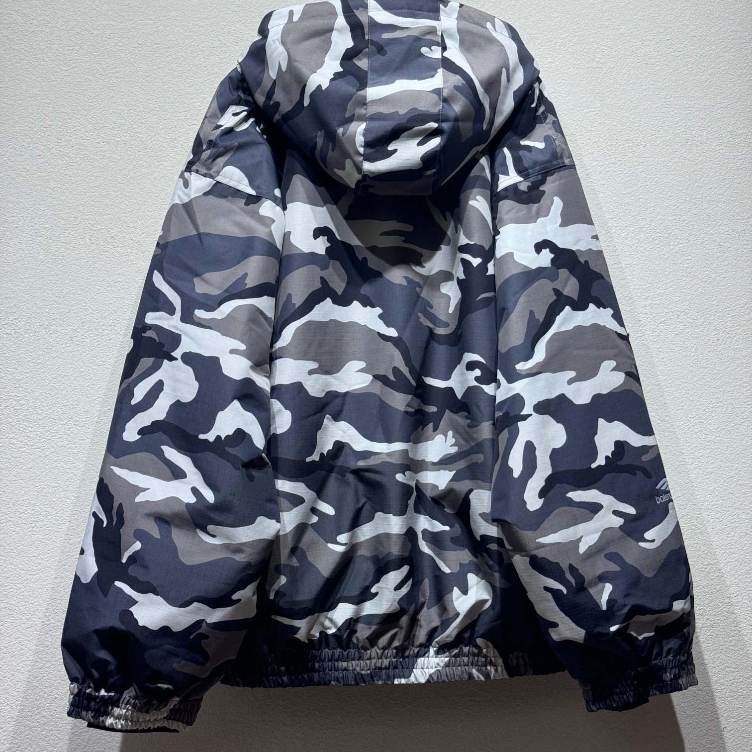 Balenciaga Camo Ski Parka In Grey  - DopestKickz