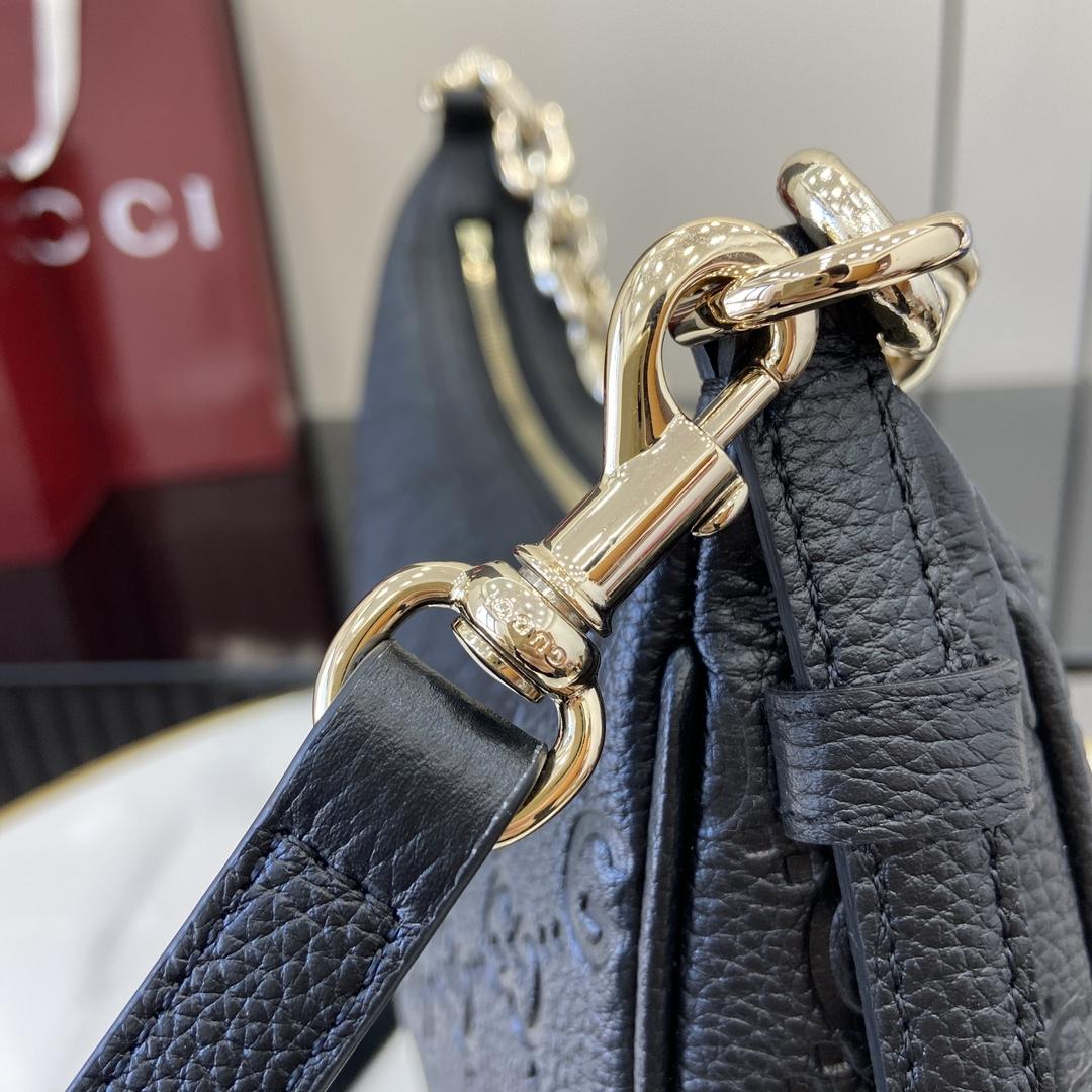 Gucci GG Emblem Medium Shoulder Bag - DopestKickz
