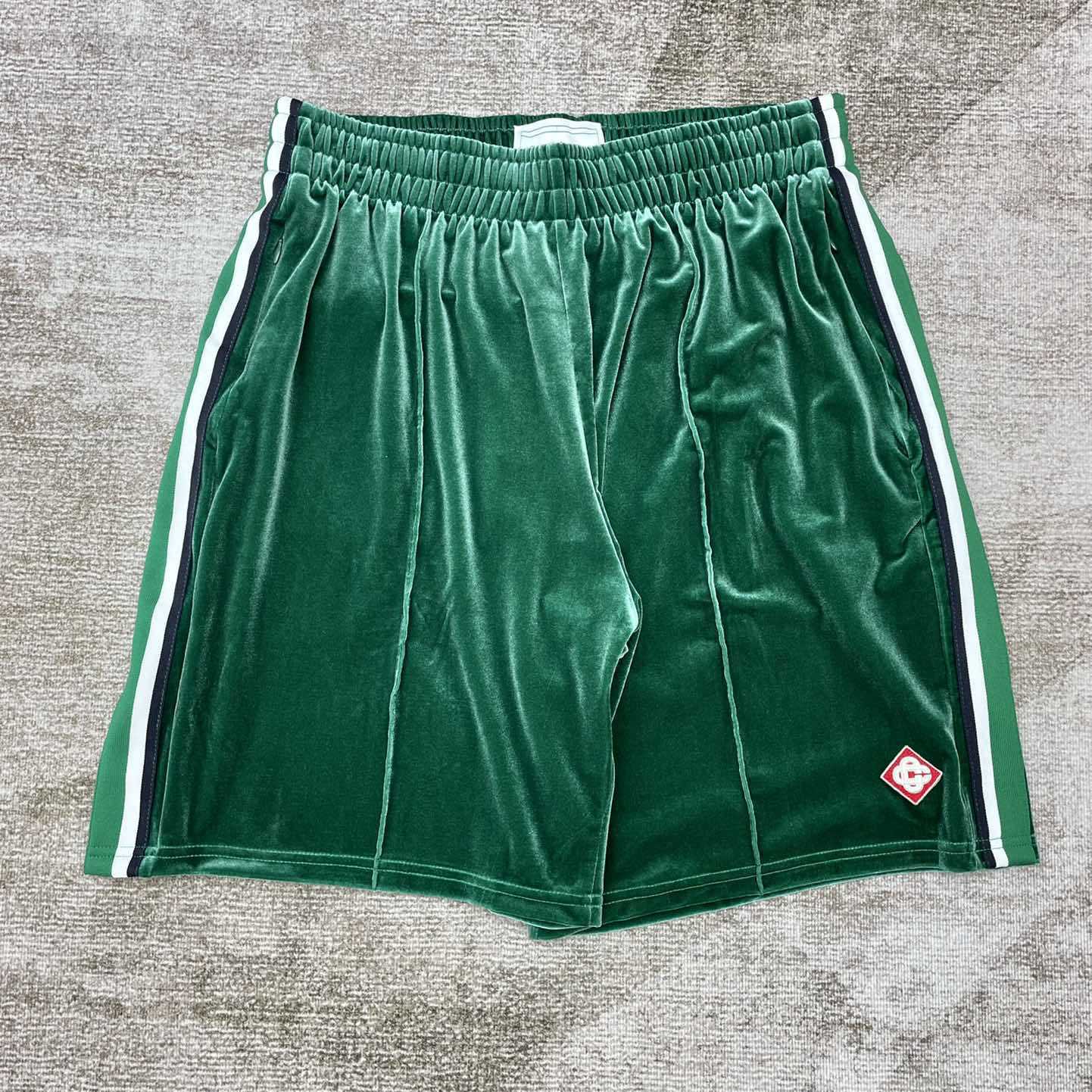 Casablanca Velour Laurel Shorts   c939 - DopestKickz