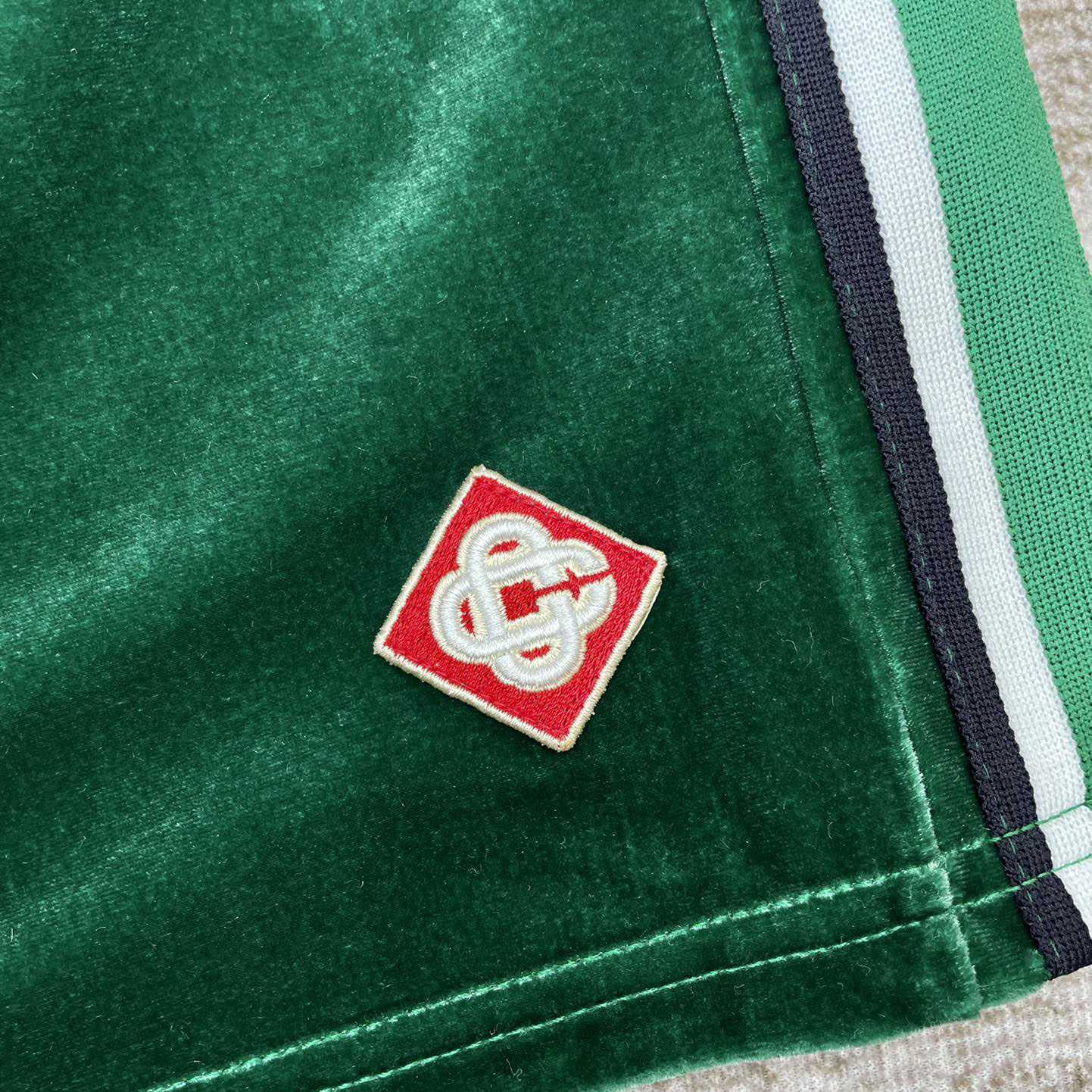 Casablanca Velour Laurel Shorts   c939 - DopestKickz
