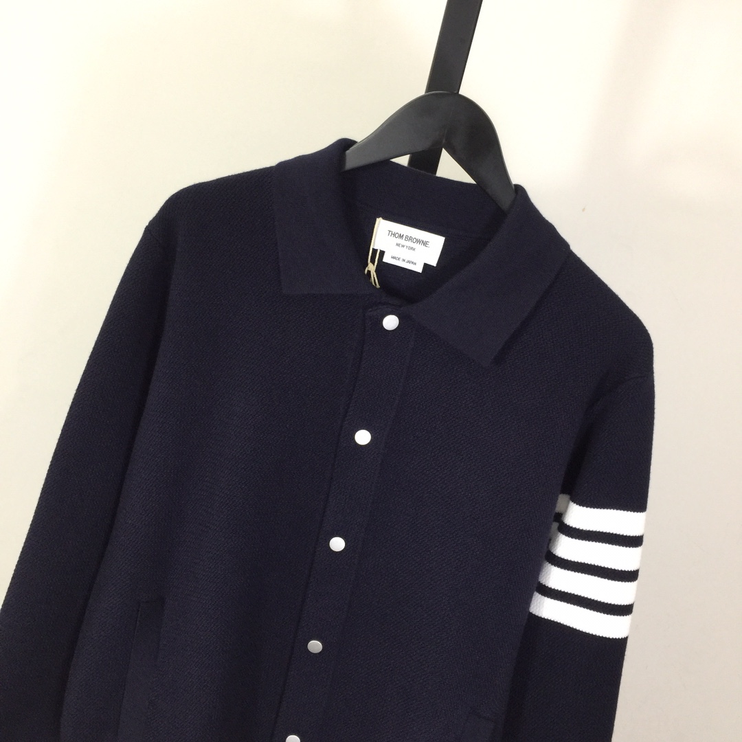 Thom Browne 4-Bar Knit Cardigan - DopestKickz